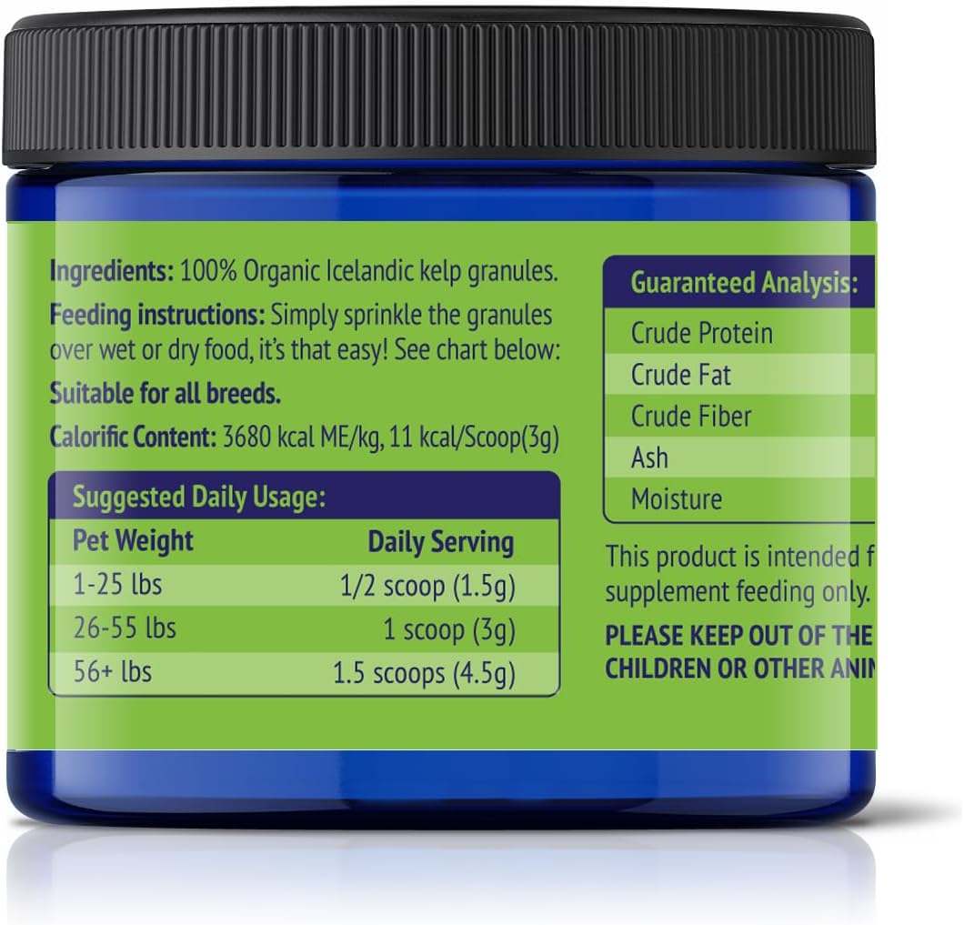Dog Teeth Cleaning Powder, Dog Plaque and Tartar Remover, Bad Breath Treatment for Dogs with USDA Organic Sea Kelp Powder, Dog Dental Care Made Easy, for All Ages, 6oz - Happypetzone.online - Image 8