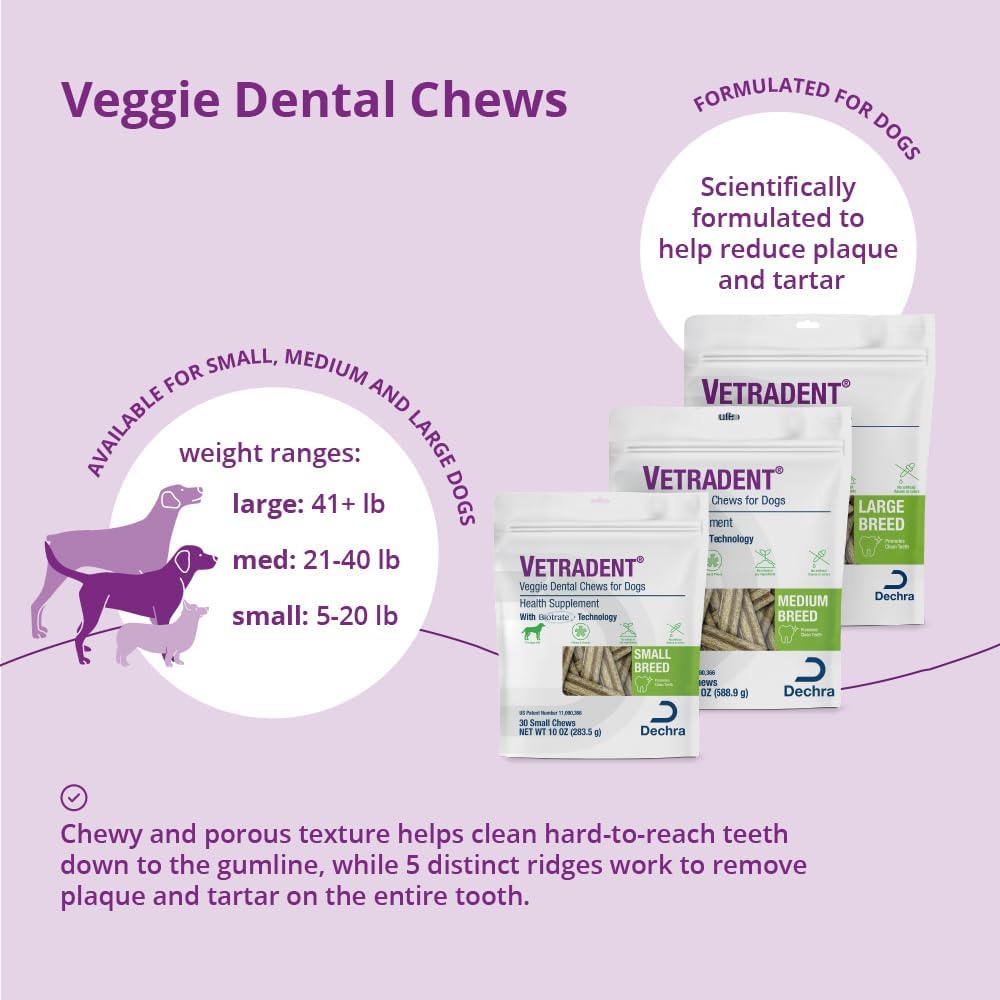 Vetradent® Veggie Dental Chews for Small Dogs - Happypetzone.online - Image 3