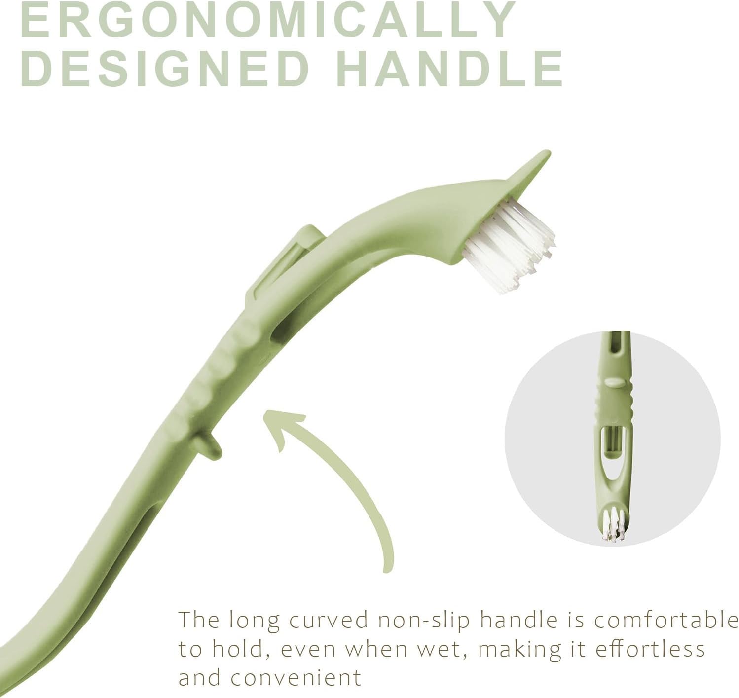 Bird Cage Cleaning Brush,Two Brush Heads,Long-Handled Tool for Cleaning Parrot Cages, Kennels, and Perches,Removes Poop and Keeps Bird Cages Fresh,Essential Bird Cage Accessory - Happypetzone.online - Image 3
