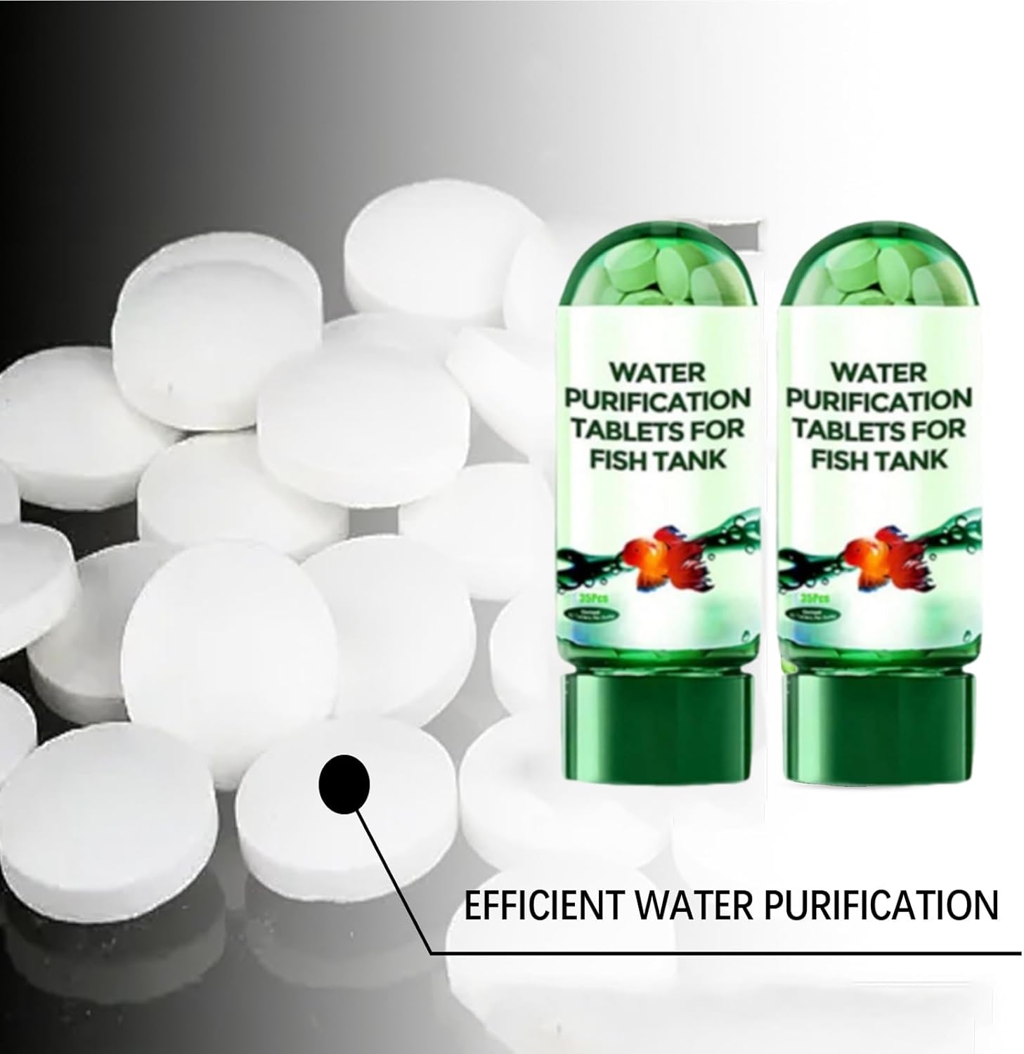 Powerful Aquarium Water Purification Tablet,Water Purification Tablets for Fish Tank,Remove All Kinds of Turbidity from Fish TankWater (2PC) - Happypetzone.online - Image 4