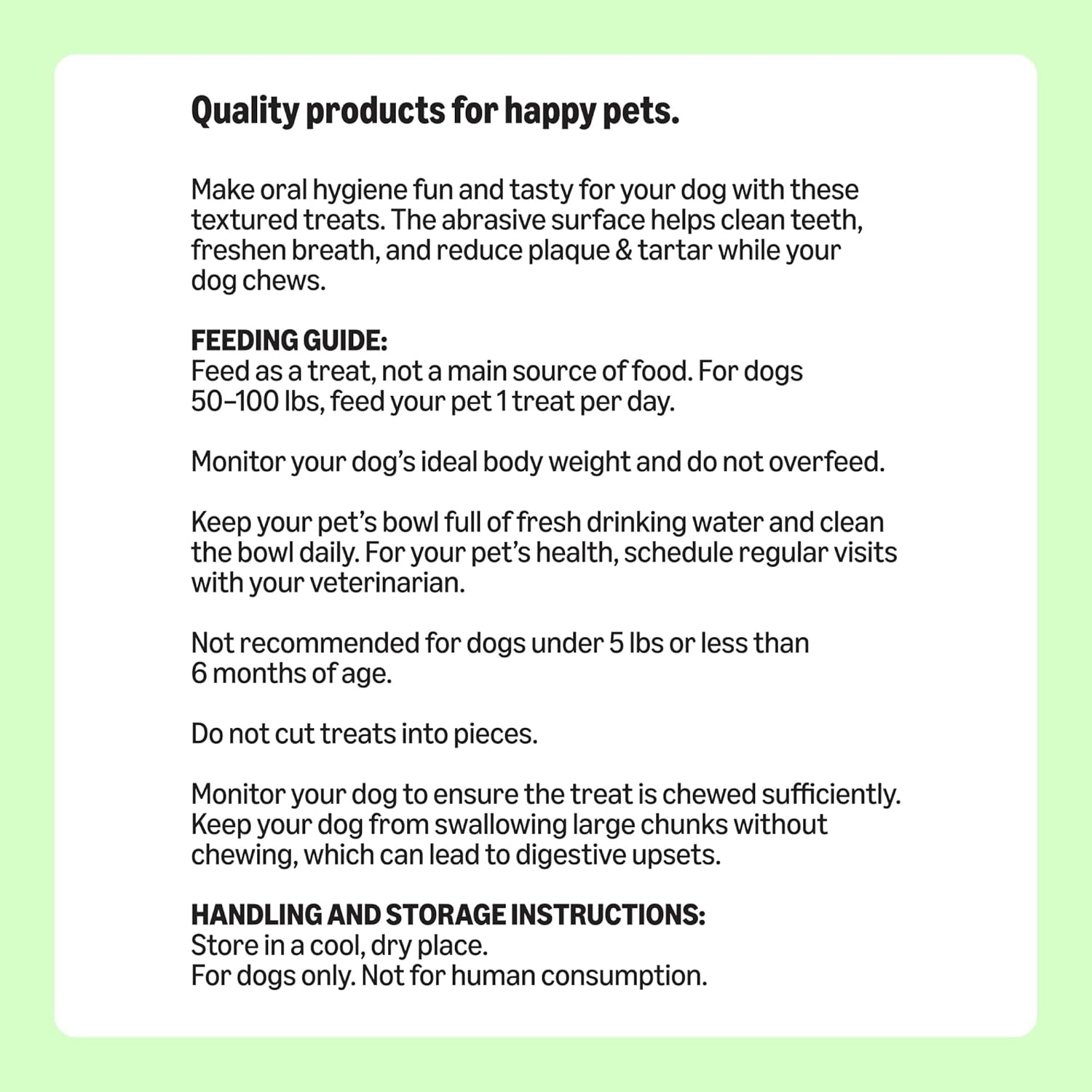 Amazon Basics Dental Dog Treats to Help Clean Teeth & Freshen Breath for Large Dogs, Unflavored, Per Pack: 24 Count, 2.25 pounds (Previously Wag) - Happypetzone.online - Image 8