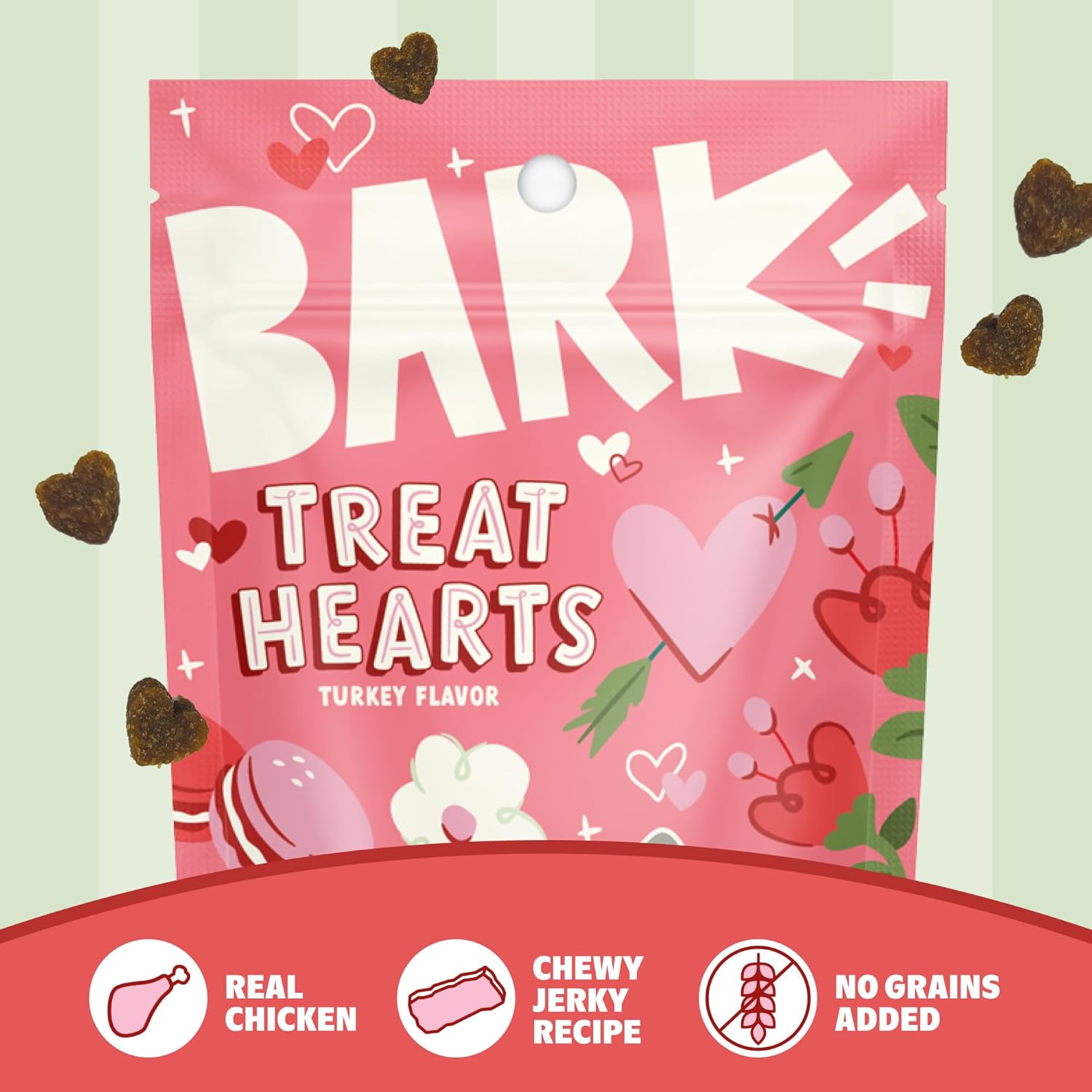Barkbox Tipsy Treat Gift Pack – Valentine’s Day Plush Treat-Dispensing Dog Toy & Chicken Jerky Heart Treats – Fun Gift Box for Medium to Large Dogs - Happypetzone.online - Image 4