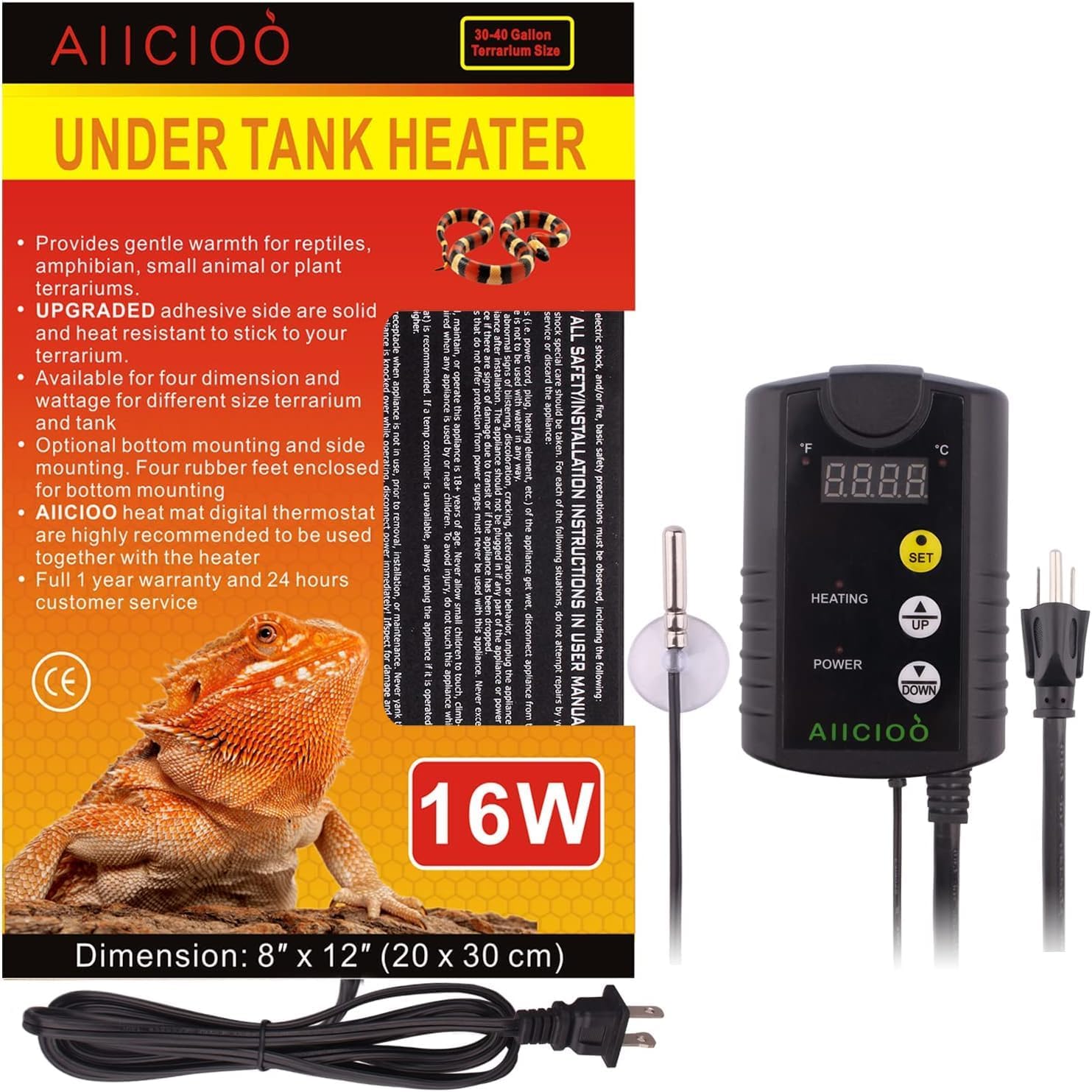 reptile tank heating system