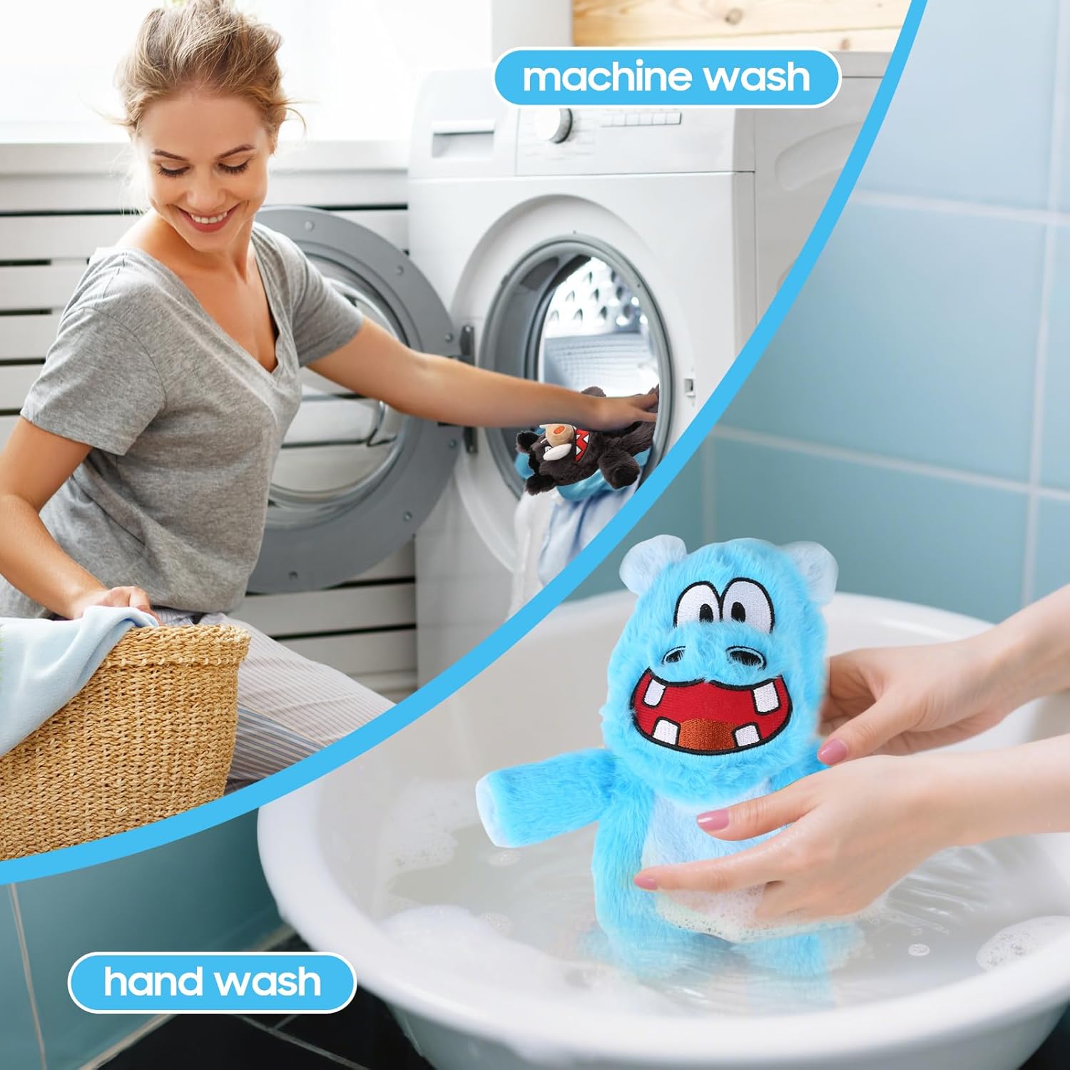 Bzonsmart Dog Squeaky Toys Tough Plush Chew Toys Bundle for Small Medium Large Dogs Interactive Dog Toys to Keep Them Busy Durable Puppy chew Toys for Teething Chewing Playing Training - Happypetzone.online - Image 9