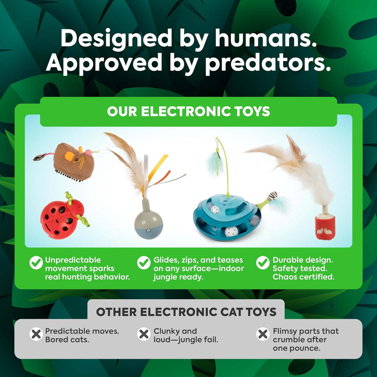 SmartyKat Hidden Hijinks Toy for Indoor Cats & Kittens, Electronic Interactive Motion Toy, Featuring Teaser Wand, Plus Replaceable Batteries Included - Happypetzone.online - Image 4