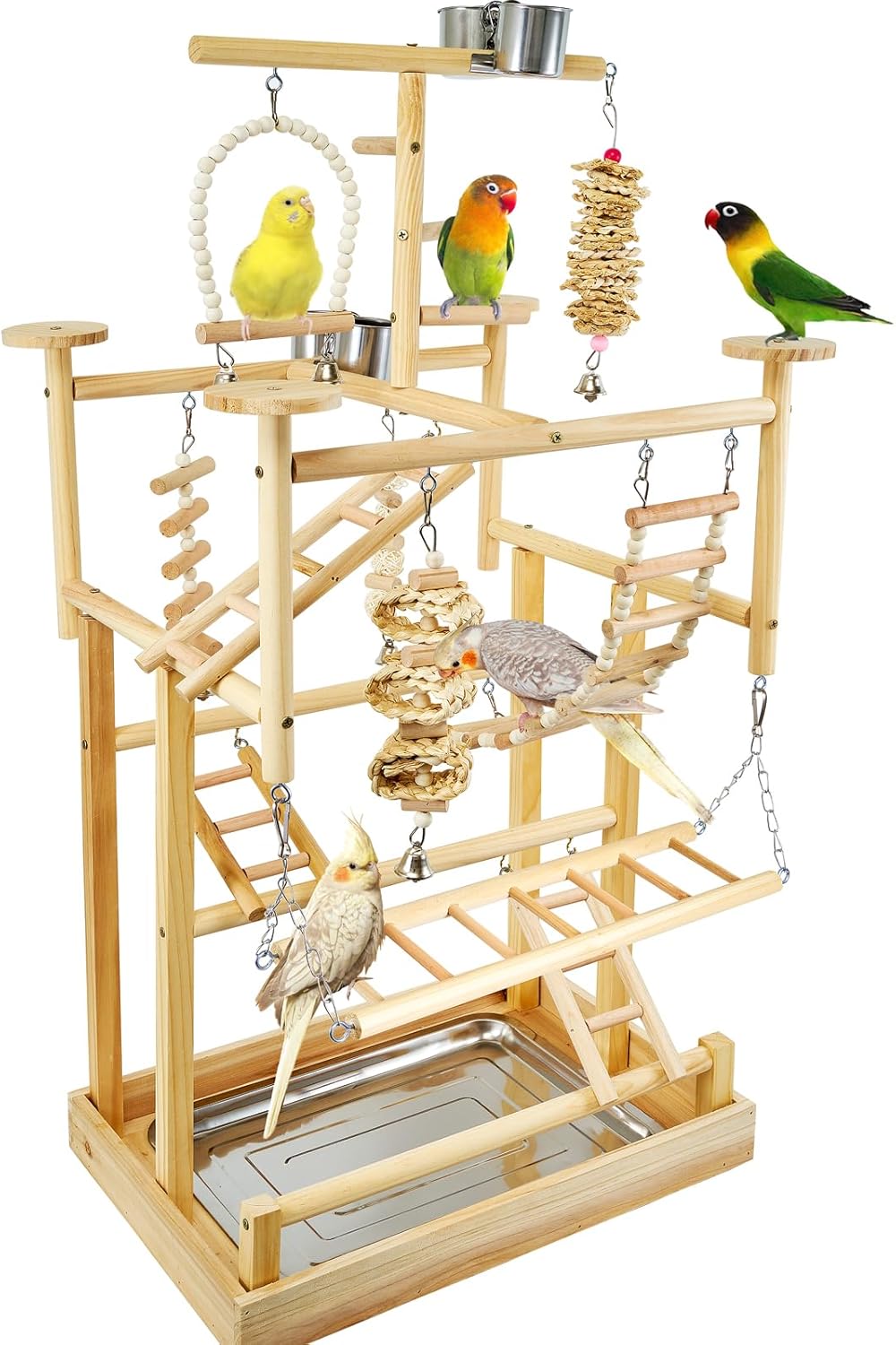 bird play perch stand