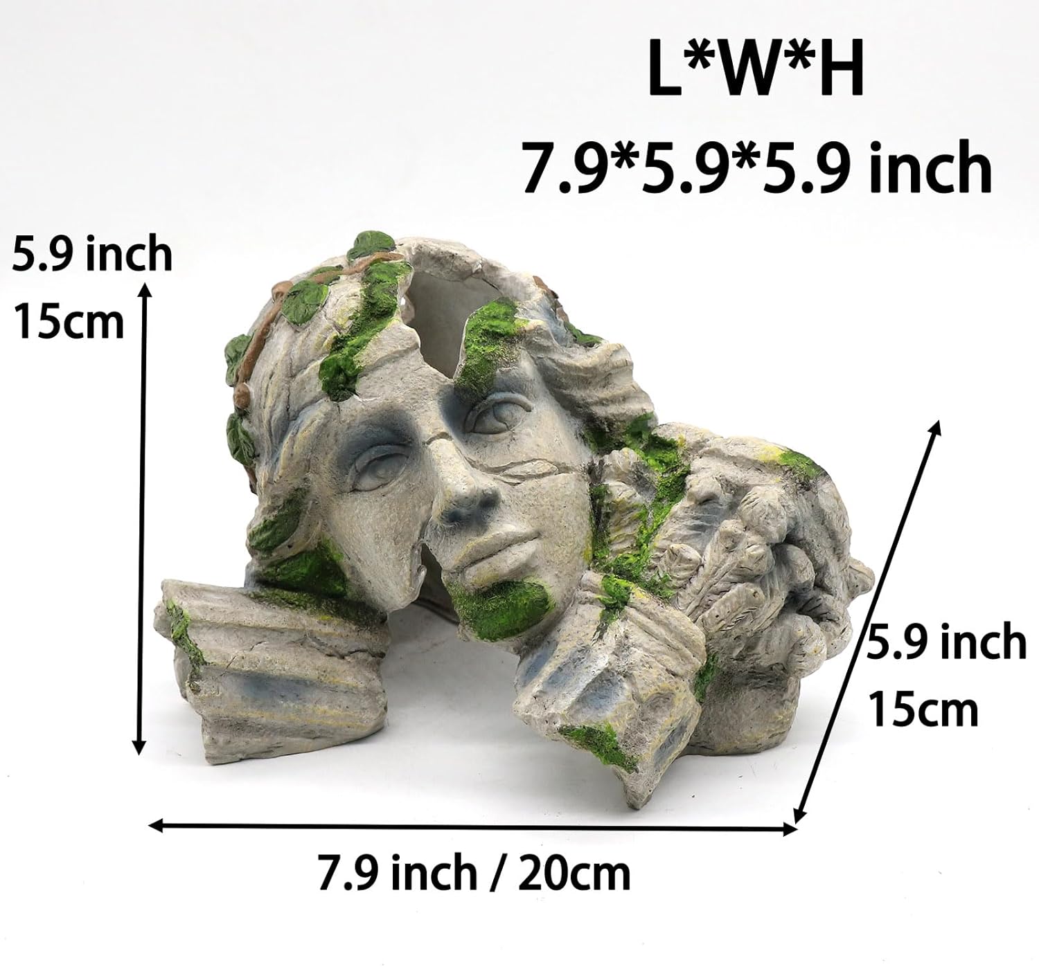relaqcc Reptile Cave Hideout Tank Accessories Decorations, Aquarium Hideaway Cave Fish Tank Decorations for Amphibians, Betta Fish, Shrimp, Lizards, Leopard Gecko - Happypetzone.online - Image 4