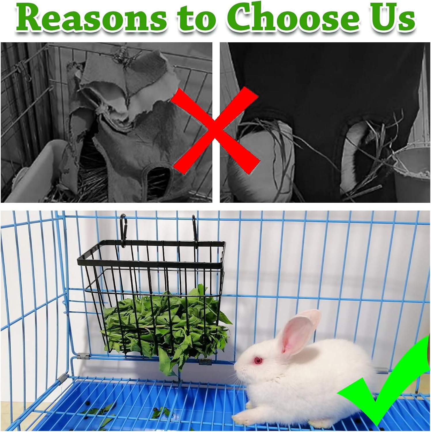 SANGLE SOPFFY Rabbit hay Feeder Small Animal Feeding Set with 350ml Water Bottle, Hay Rack, Pellet Dish for Guinea Pigs, Chinchillas, Bunny- Multifunctional Pellet Food Bowl Dispenser - Happypetzone.online - Image 4