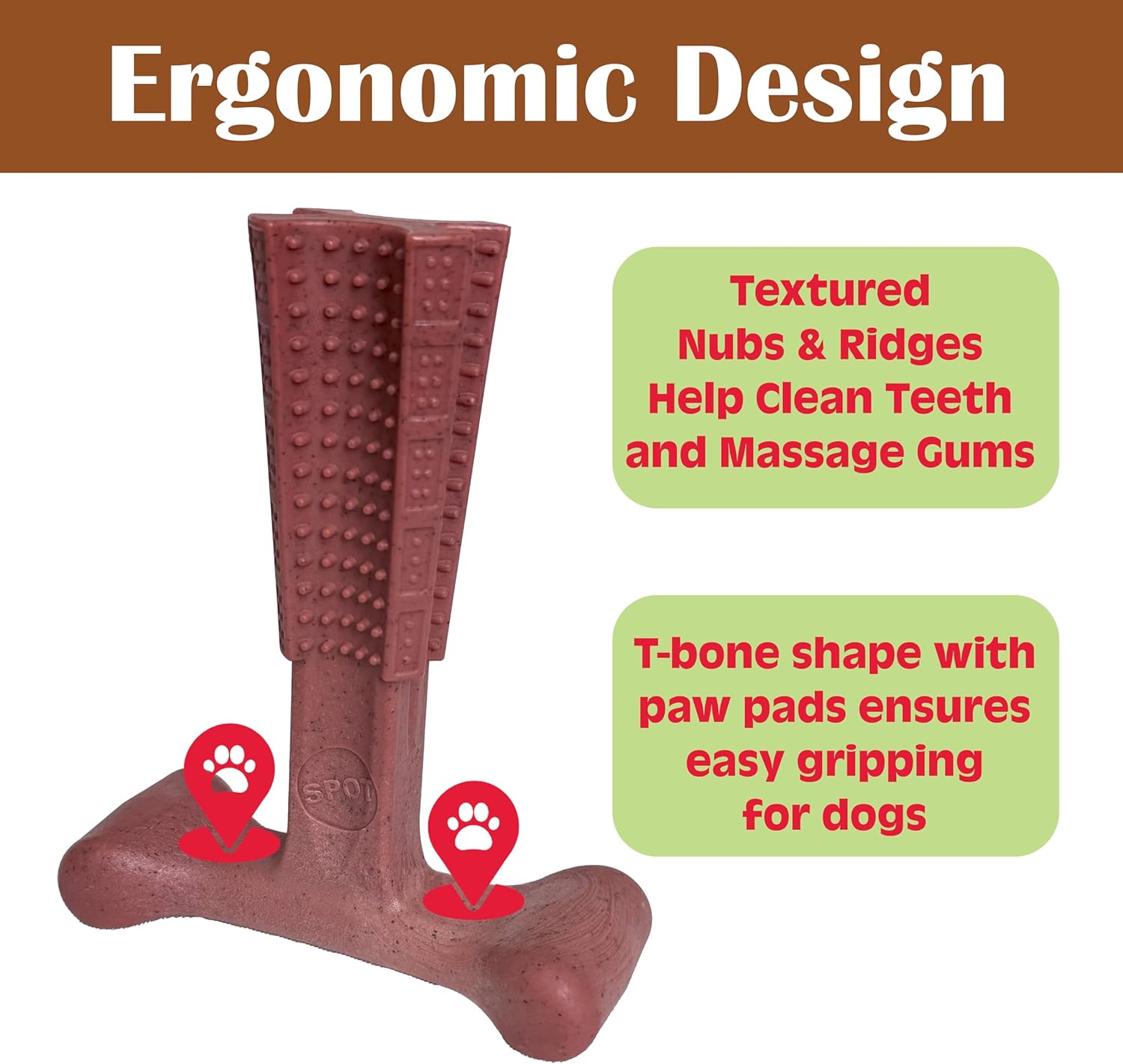 SPOT Bam-Bones Plus T Bone – Bamboo Fiber & Nylon Dog Chew Toy for Moderate to Aggressive Chewers, Durable Long Lasting & Non-Splintering, Beef Flavor Toy for Adult Dogs & Puppies Under 60 lbs, 6 in - Happypetzone.online - Image 9