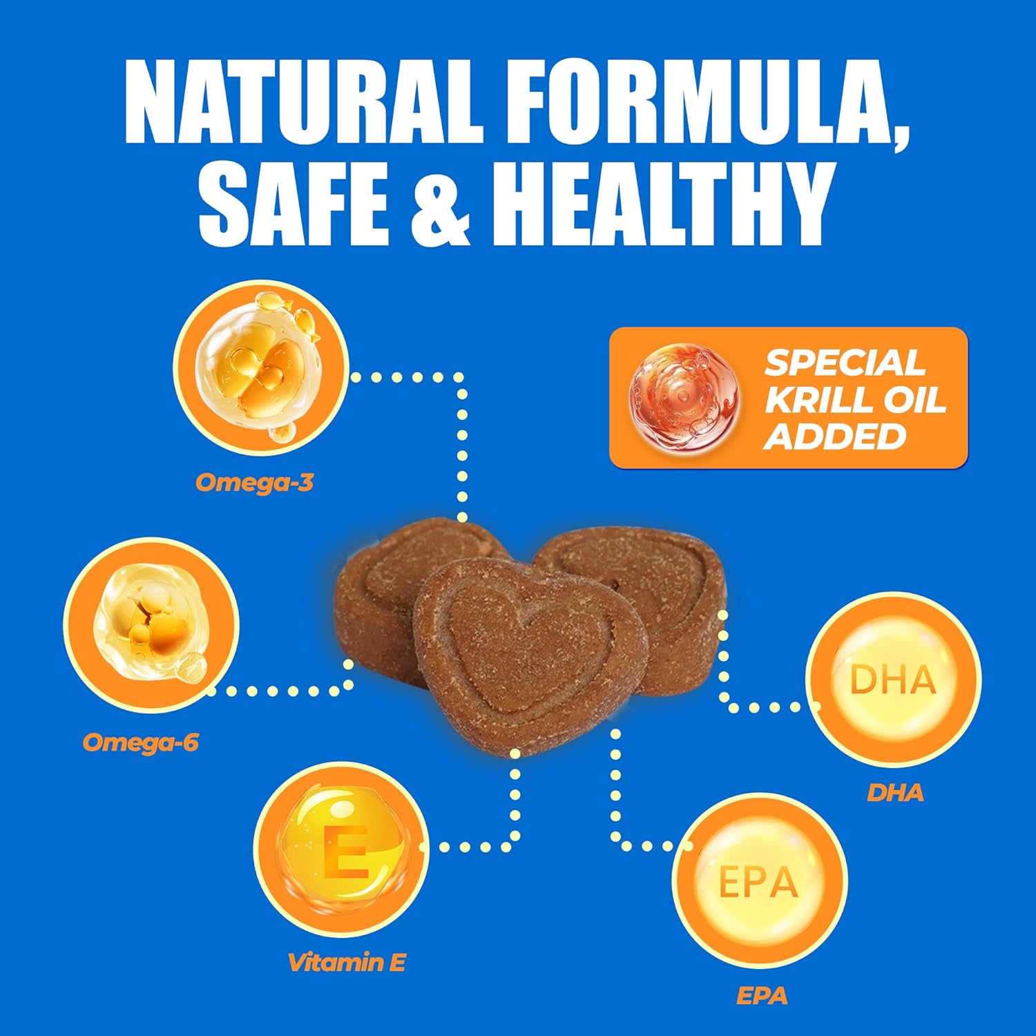 Just Try 300 Bites Skin and Coat Healthy Cat Vitamins for Indoor Cats Omega 3 for Cats Salmon Oil Supplements- Cat Itchy Skin Relief - Happypetzone.online - Image 4