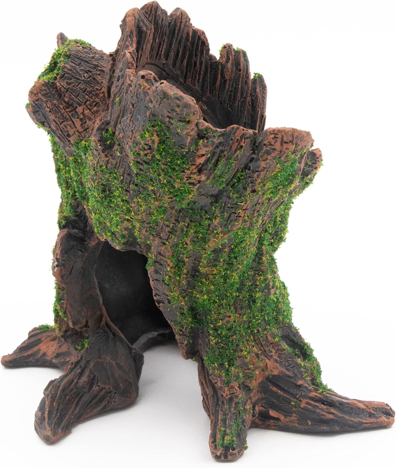 AQUA KT Aquarium Landscape Tree Stump Trunk Hollow Betta Cichlid Cave Rocks for Fish Hiding Tank Decoration Decorations - Happypetzone.online - Image 4
