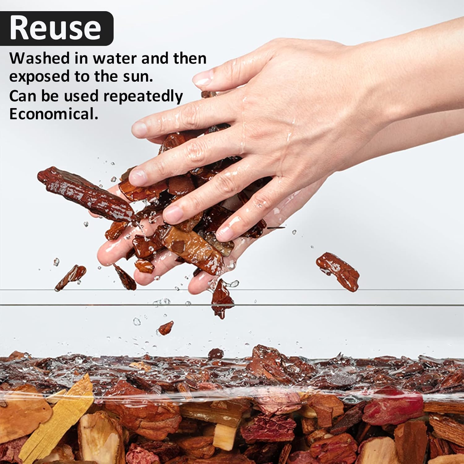 Hamiledyi Reptile Bark Bedding Tortoise Habitat Substrate Natural Terrarium Bark Wood Chips Tank Supplies for Snake Spiders Bearded Dragons Hermit Crabs Geckos - Happypetzone.online - Image 6