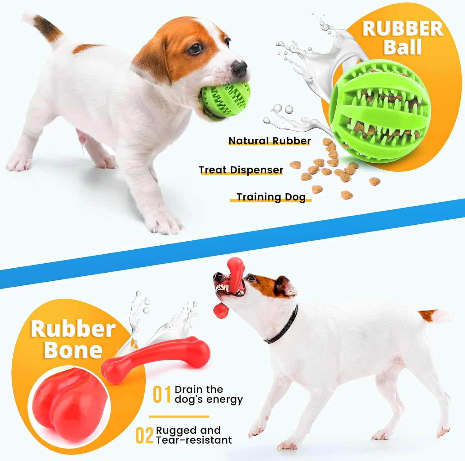 LOYEE 8 Pack Puppy Toys for Small Dogs, Luxury Dog Chew Toys with Squeaky Plush Toys, Rope Toys and Ball, Teething Toys for Puppy Supplies - Happypetzone.online - Image 5
