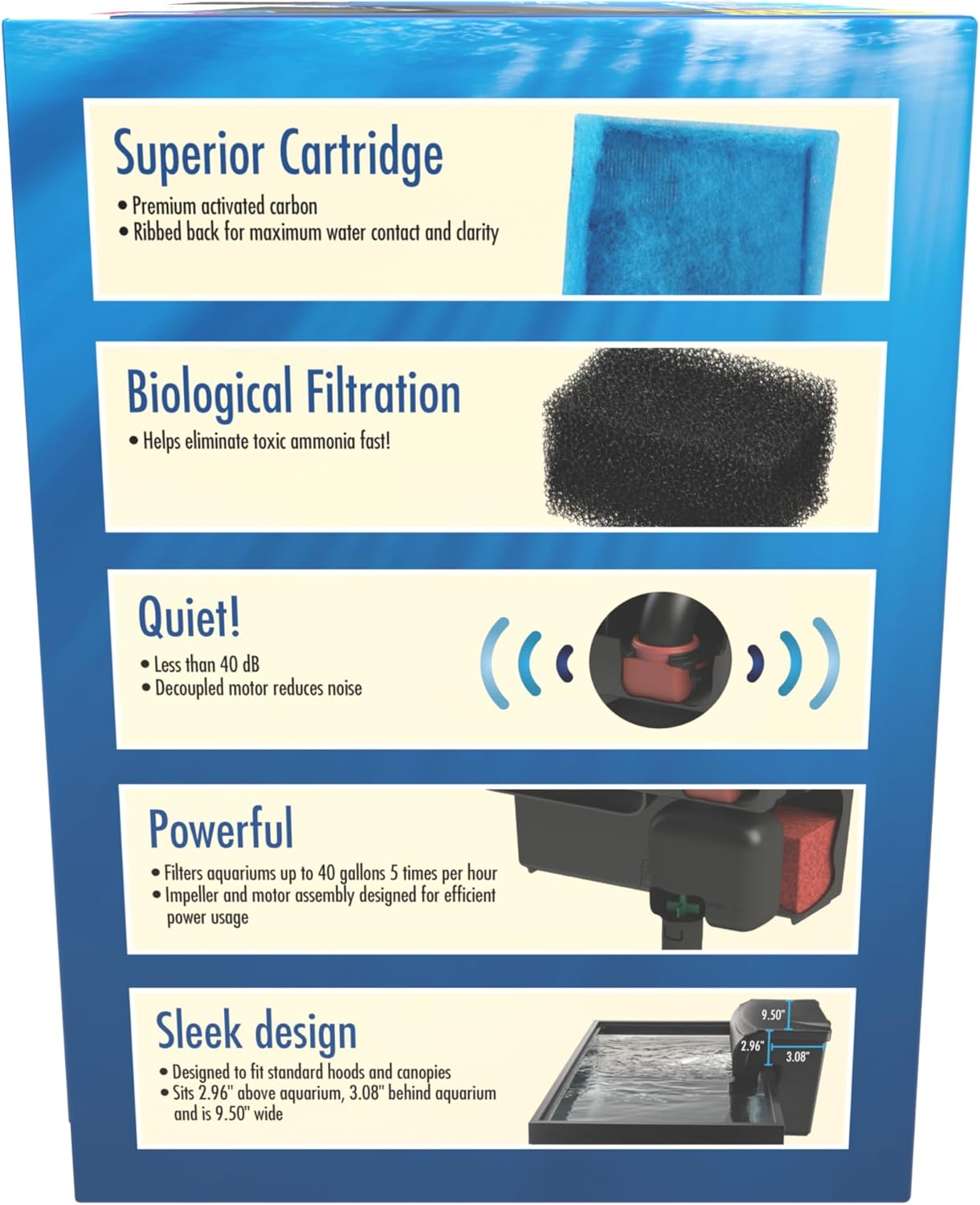 Aqua-Tech Ultra Quiet Power Filter, For Aquariums 20-40 Gallons - Happypetzone.online - Image 5