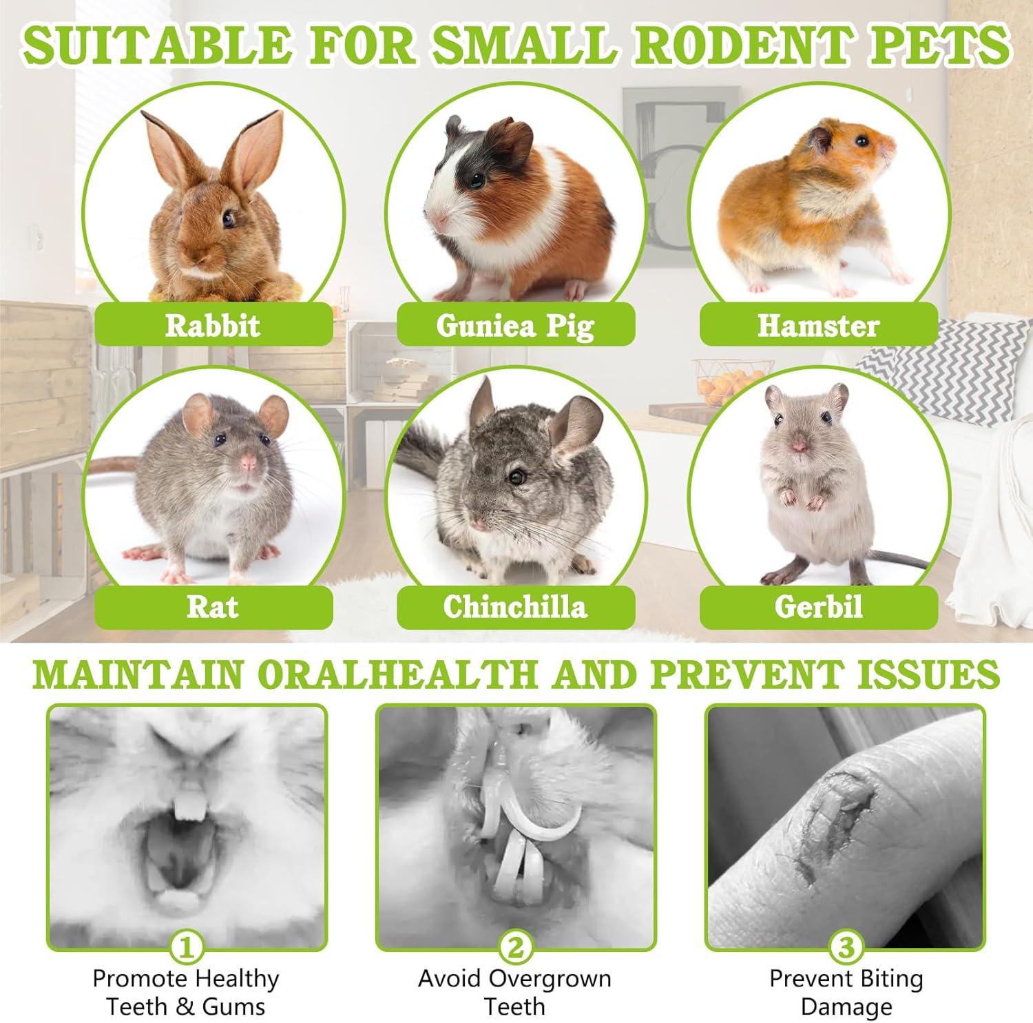 PINVNBY 30PCS Rabbit Chew Toys Set for Teeth Health Natural Bunny Enrichment for Bunnies Boredom Guinea Pig Treats Straw Basket Bunny Bed for Chinchilla Hamster Rat Gerbil - Happypetzone.online - Image 6