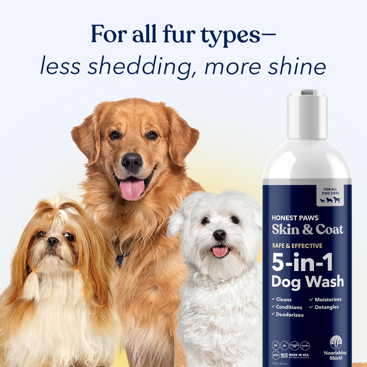 Honest Paws Dog Shampoo and Conditioner - Premium Dog Wash for Allergies and Dry, Itchy, Moisturizing for Sensitive Skin - Sulfate Free, Plant Based, All Natural -16 Fl Oz - Happypetzone.online - Image 8
