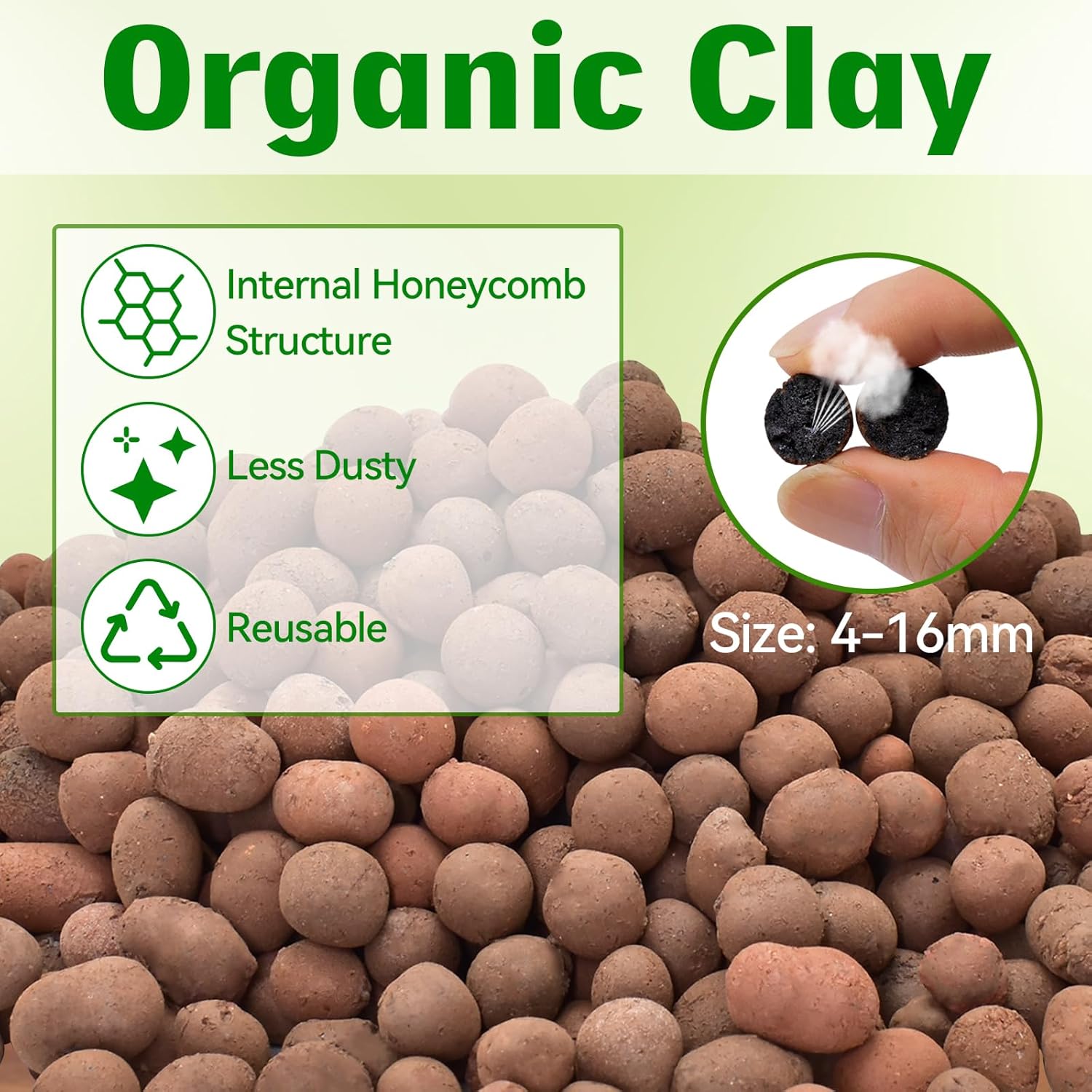 Halatool Reptile Substrate 2QT Clay Pebbles Terrarium Bedding for Reptiles Organic Clay Balls Bioactive Drainage Layer for Terrariums & Vivariums Leopard Gecko Tortoise Frog Lizard Ball Python - Happypetzone.online - Image 2