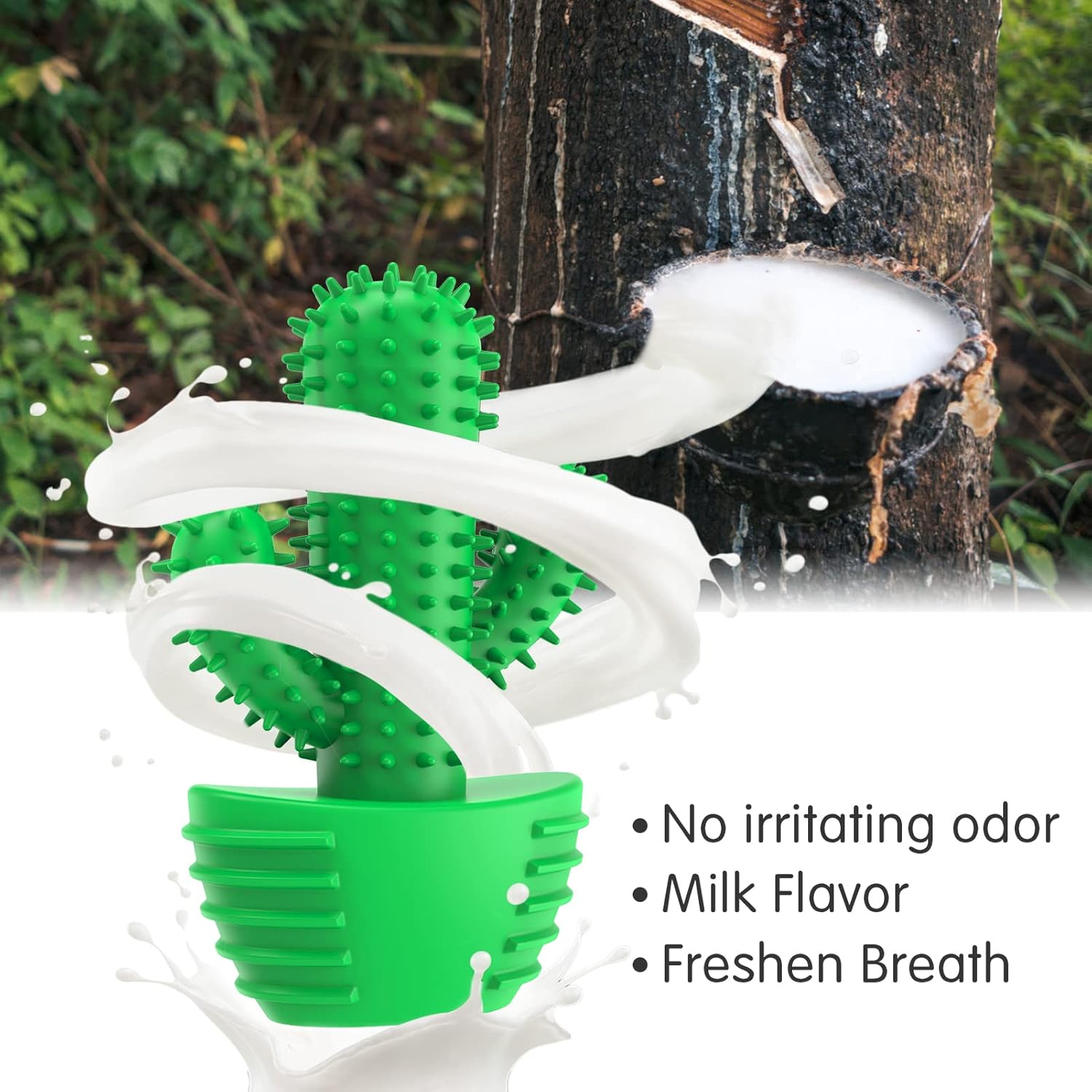 Pamlulu Dog Chew Toys Dog Toothbrush Stick Teeth Cleaning Brush Dental for Medium Large Dog, Puppy Christmas Easter Birthday Gifts, Outdoor Squeaky Toys for Aggressive Chewers Interactive Tough Toys - Happypetzone.online - Image 6
