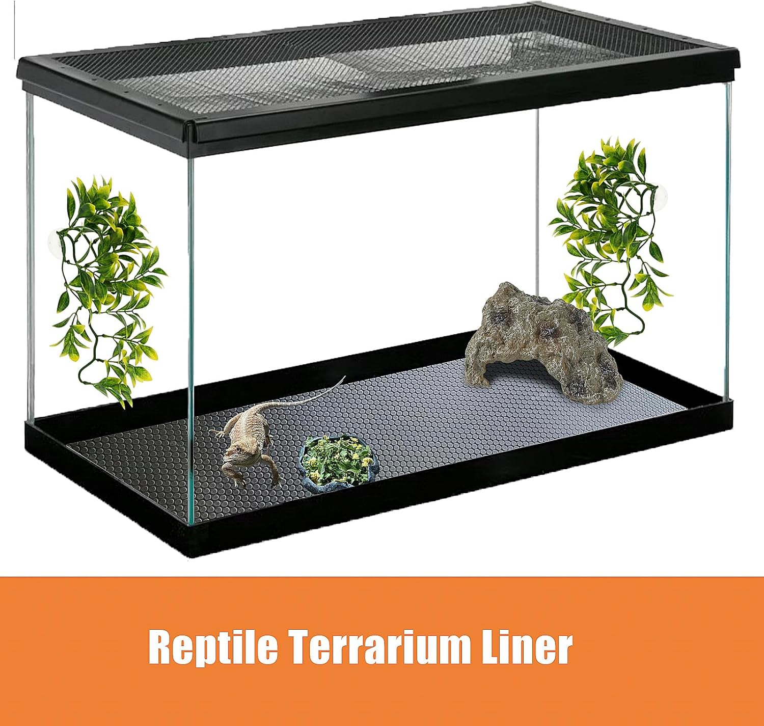 Bearded Dragon Tank Accessories, Reptile Terrarium Liner, Bearded Dragon Substrate Bedding for 40 Gallon 50 Gallon 75 Gallon Reptile Tank - Happypetzone.online - Image 6