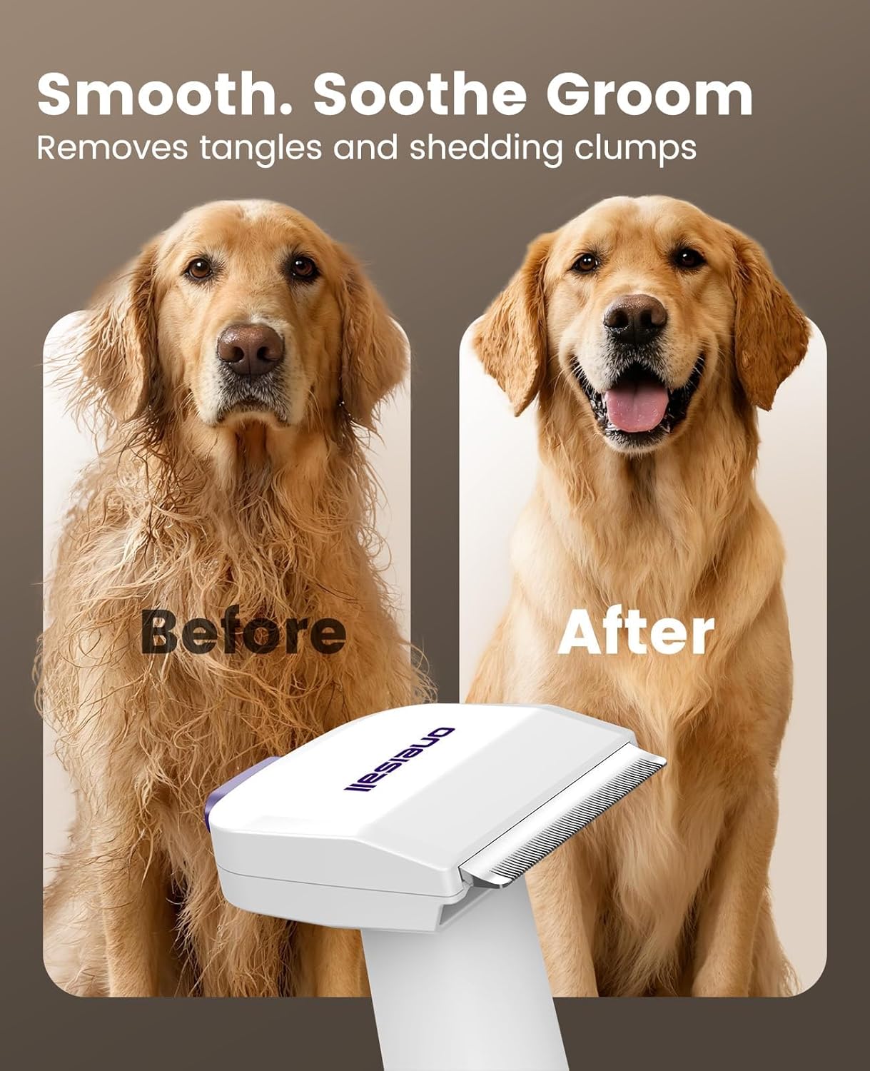 oneisall Dog Grooming Vacuum Kits: 15000Pa Shedding Brush with Grooming Tools, 3 Suction Low Noise, Pet Grooming Vacuum for Thick and Undercoat, 1.5L Dust Cup Dog Hair Vacuum, Home Cleaning, LM5 - Happypetzone.online - Image 5