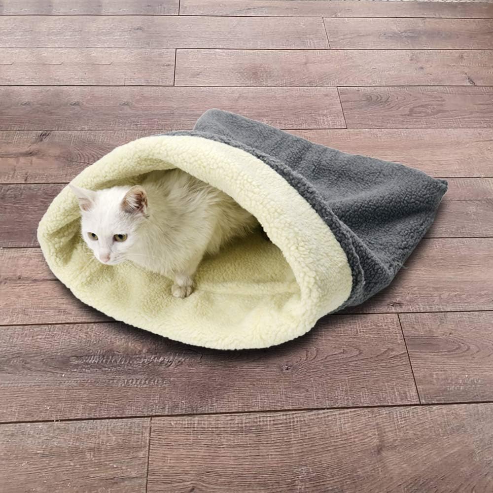 Cat Bed Cave Sleeping Bag, Pet Mat Self Warming Pad Sack for Cats and Small Dog - Happypetzone.online - Image 4