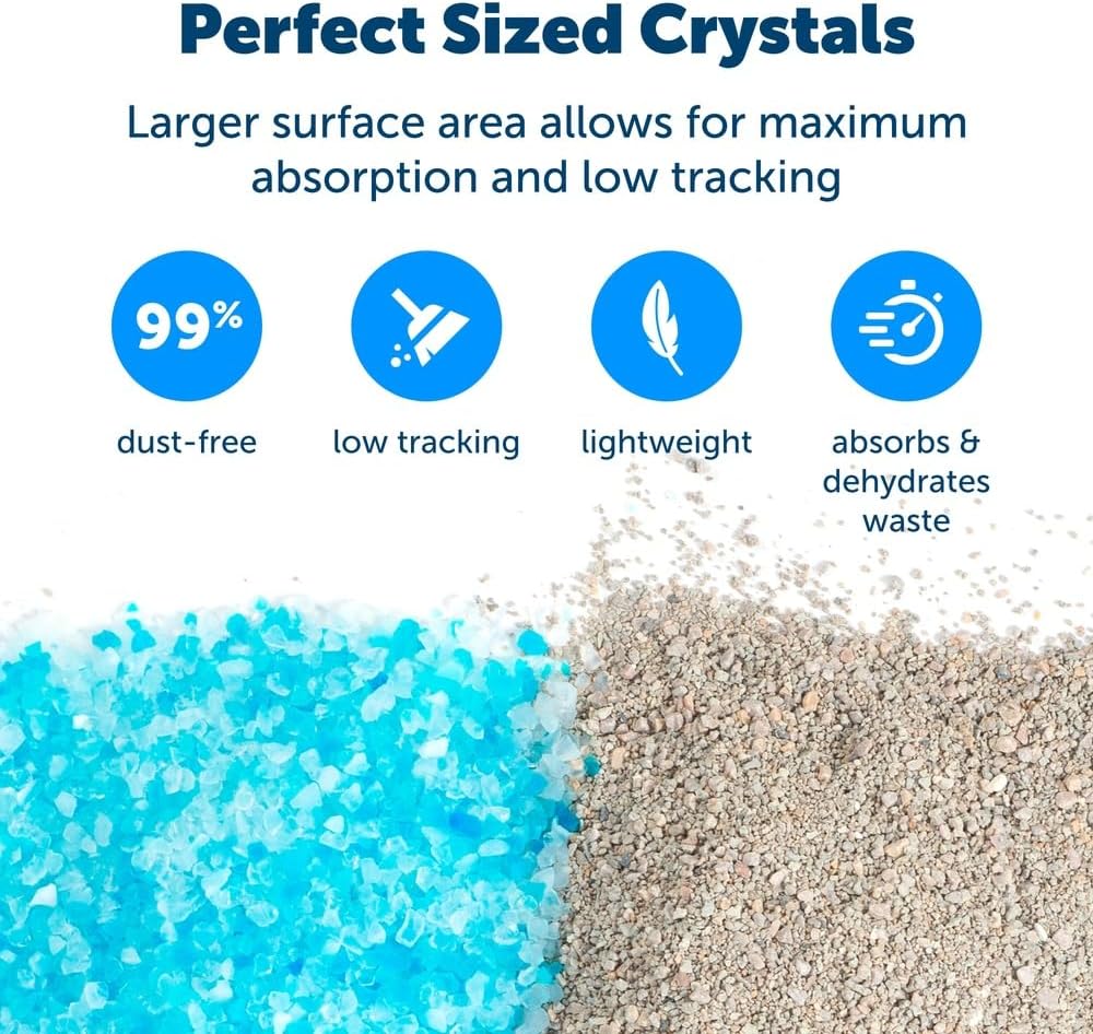 PetSafe ScoopFree Premium Crystal Cat Litter - Outperforms Clay Litter - Refill Packs - Reusable Tray Compatible - Fresh Scent - 4.3 lb Bags - 2 Pack - Happypetzone.online - Image 3