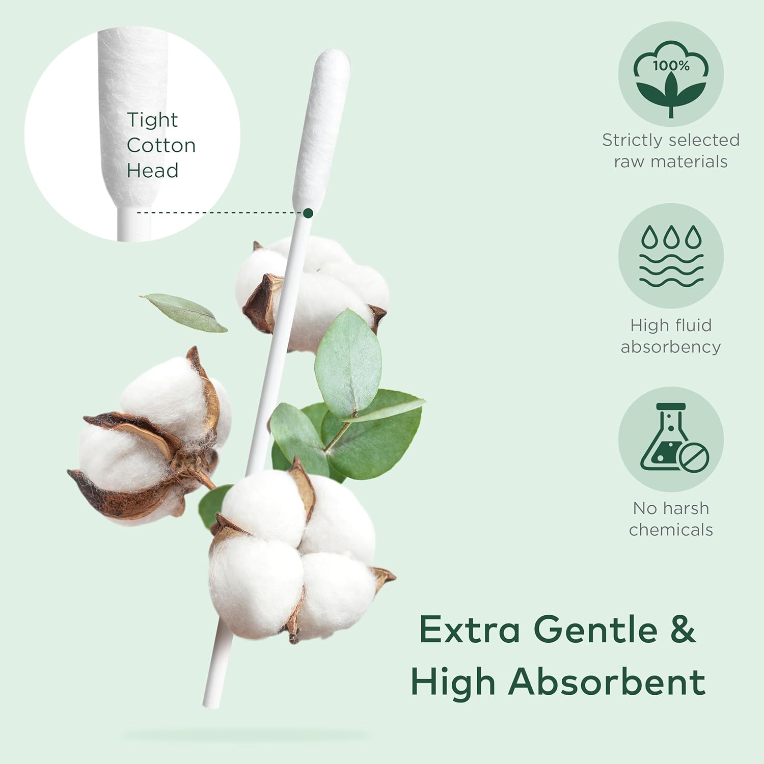 ARCA PET Cotton Swabs for Dogs and Cats - Cat & Dog Ear Cleaner Long Cotton Swab - Extra Long Stick, Cat & Dog Ear Cleaning Kit for Puppies and Pets, Multipurpose Pet Cotton Swabs for Ears (100 Buds) - Happypetzone.online - Image 3
