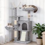 cat tree with toys