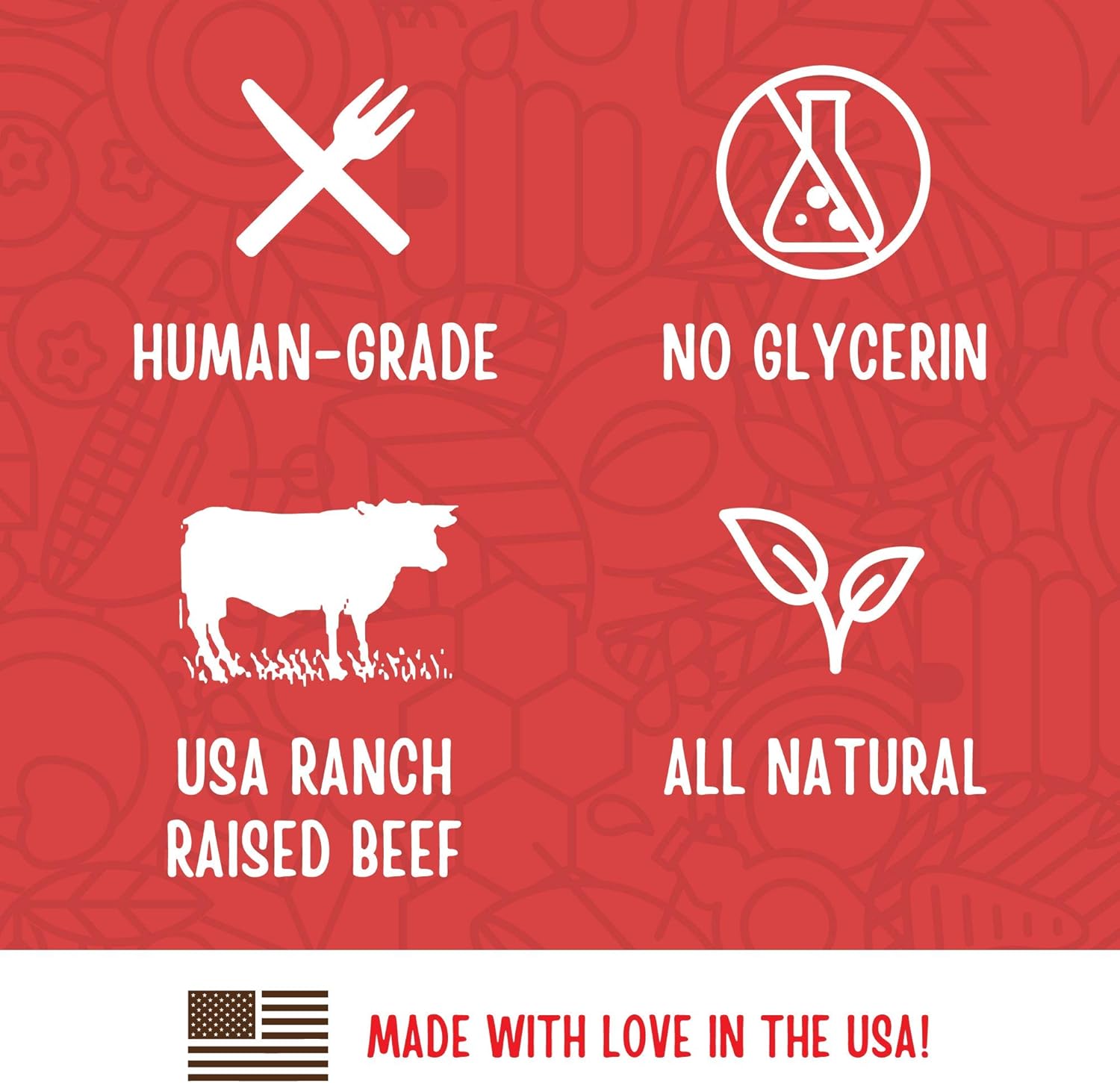 Full Moon Beef Jerky Healthy All Natural Dog Treats Human Grade Made in USA Grain Free 11 oz - Happypetzone.online - Image 5