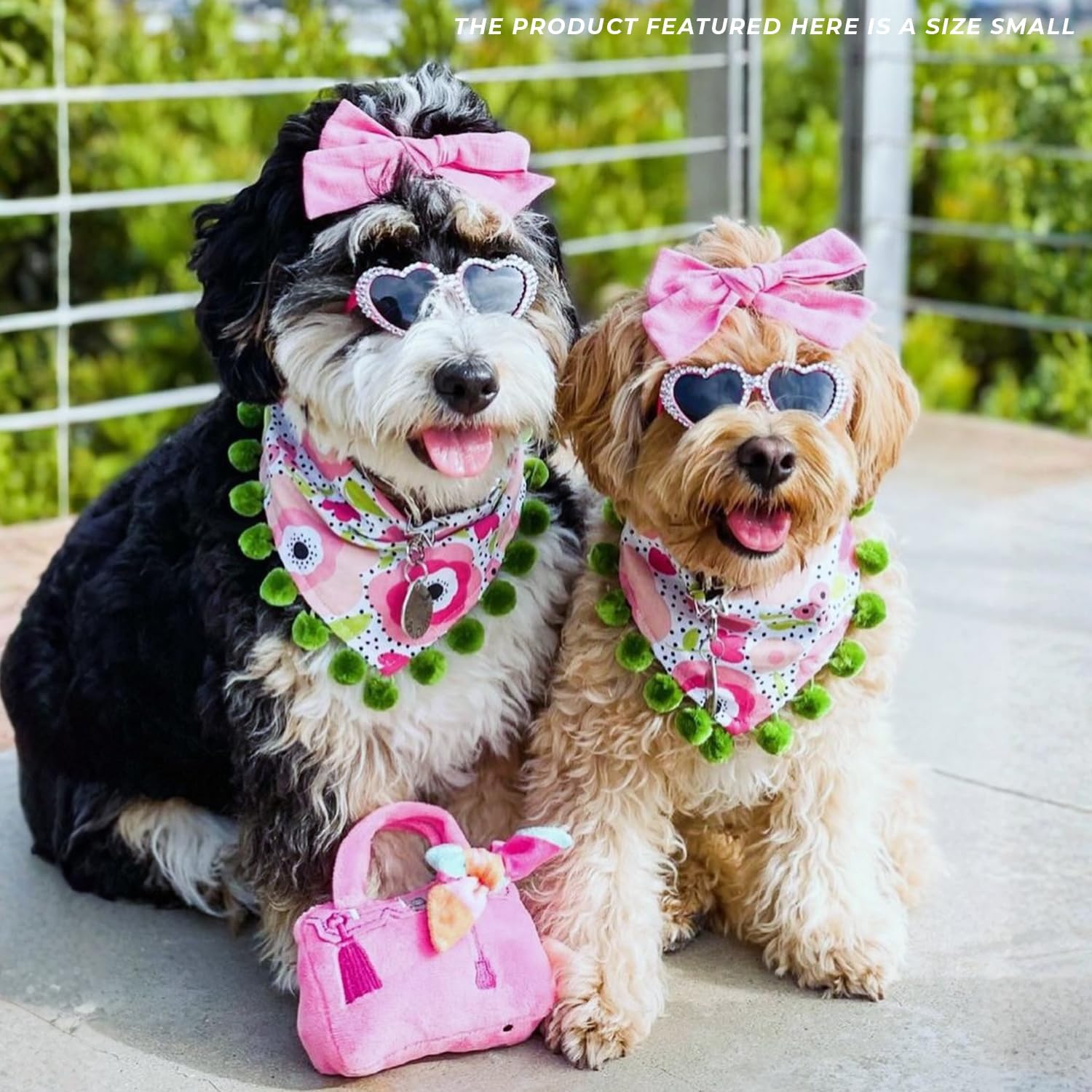 Haute Diggity Dog Barkin Bag with Scarf, Plush Designer Dog Toys with Interactive Squeaker, Stimulating Pet Enrichment, Machine-Washable & Safe Materials for All Breeds, Size Small - Happypetzone.online - Image 6