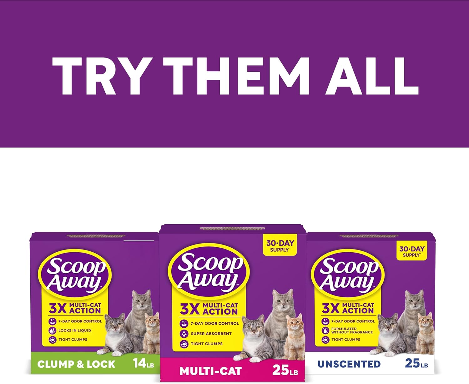 Scoop Away Advanced Multi-Cat Clumping Cat Litter, Meadow Fresh Scent, Pack of 2, 18.5 Pounds (Package May Vary) - Happypetzone.online - Image 10