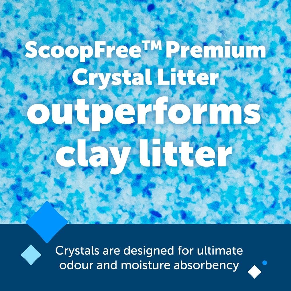 PetSafe ScoopFree Premium Crystal Cat Litter - Outperforms Clay Litter - Refill Packs - Reusable Tray Compatible - Fresh Scent - 4.3 lb Bags - 2 Pack - Happypetzone.online - Image 2