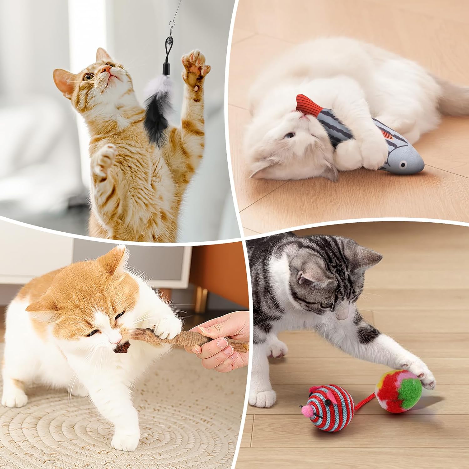 Fashion's Talk Cat Toys Variety Pack for Kitty 20 Pieces - Happypetzone.online - Image 5