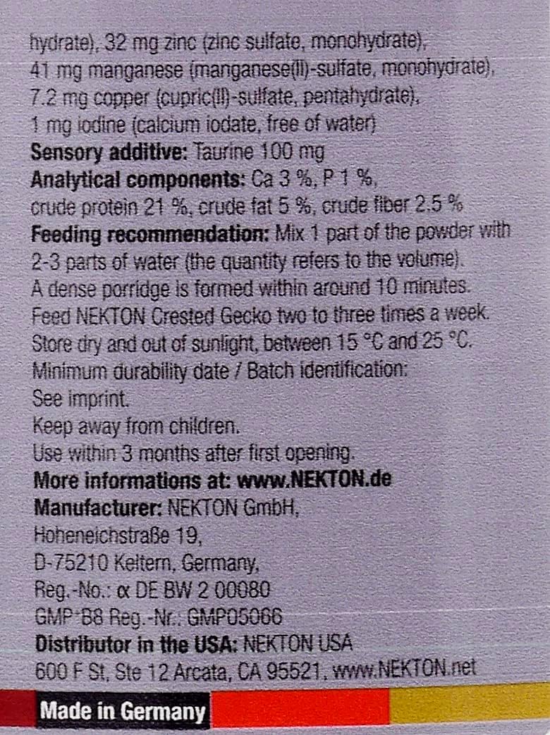 Nekton Crested Gecko Fig for Growth and Breeding 100g (3.53oz) - Happypetzone.online - Image 3