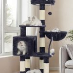 cat tree with toys
