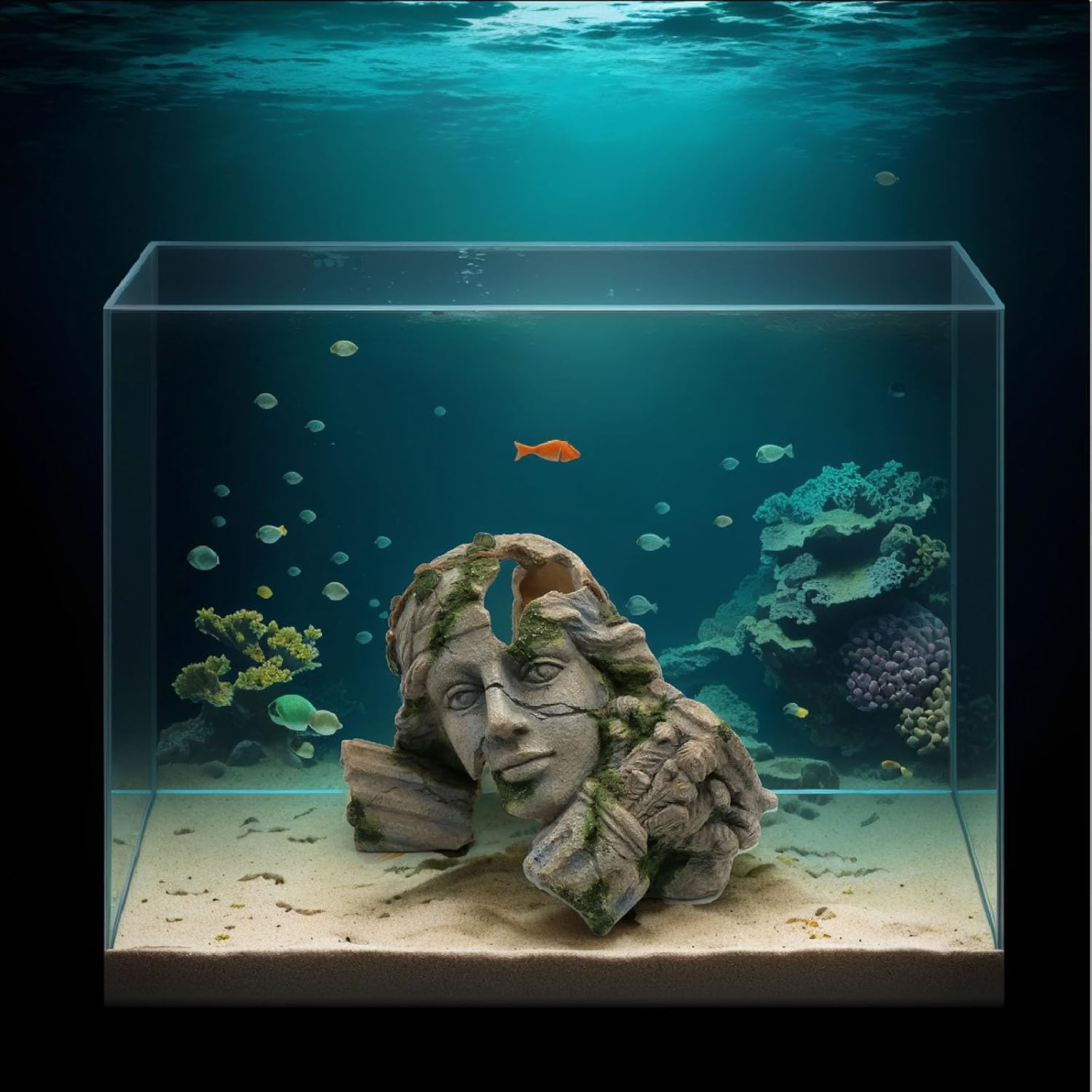 relaqcc Reptile Cave Hideout Tank Accessories Decorations, Aquarium Hideaway Cave Fish Tank Decorations for Amphibians, Betta Fish, Shrimp, Lizards, Leopard Gecko - Happypetzone.online - Image 3