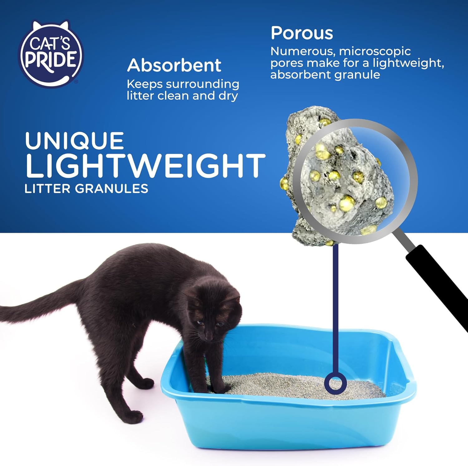 Cat's Pride NEW Antibacterial Cat Litter: Destroys 99.9% of Odor-Causing Bacteria - Powerful Odor Control - Premium Lightweight Clumping Litter - Scented, 12 Pounds - Happypetzone.online - Image 4