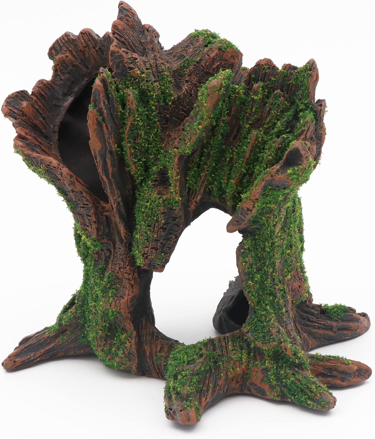 AQUA KT Aquarium Landscape Tree Stump Trunk Hollow Betta Cichlid Cave Rocks for Fish Hiding Tank Decoration Decorations - Happypetzone.online - Image 2