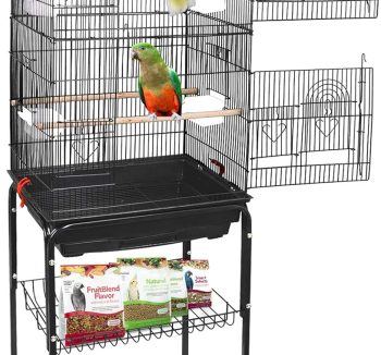 bird cage with stand