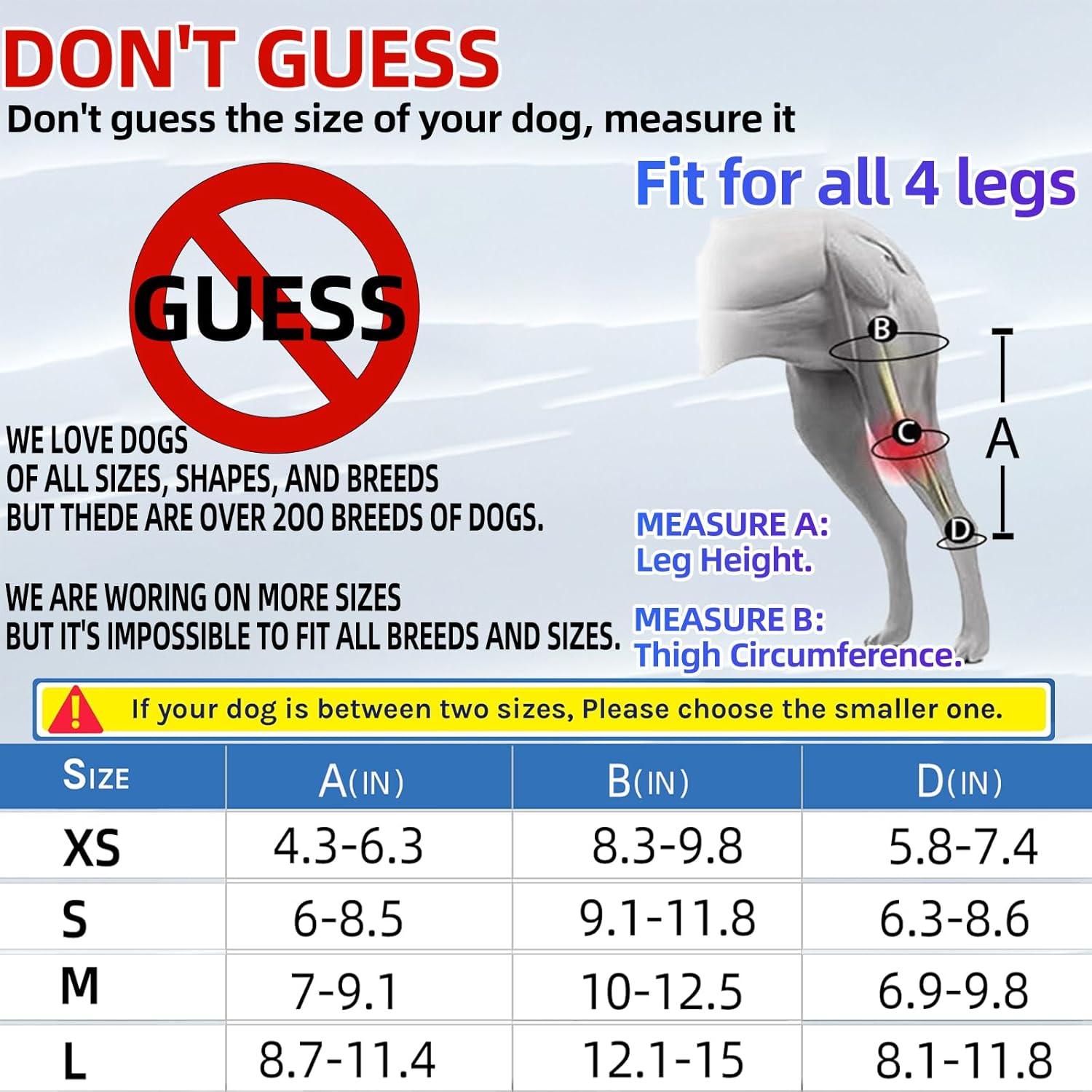 XS Dog Leg Braces for Back Leg for Support with Cruciate Ligament Injury-Better Recovery with Dog Knee Brace for Torn Acl Hind Leg-Adjustable Hip Dysplasia Dog Acl Brace Hind Leg Rear - Happypetzone.online - Image 3