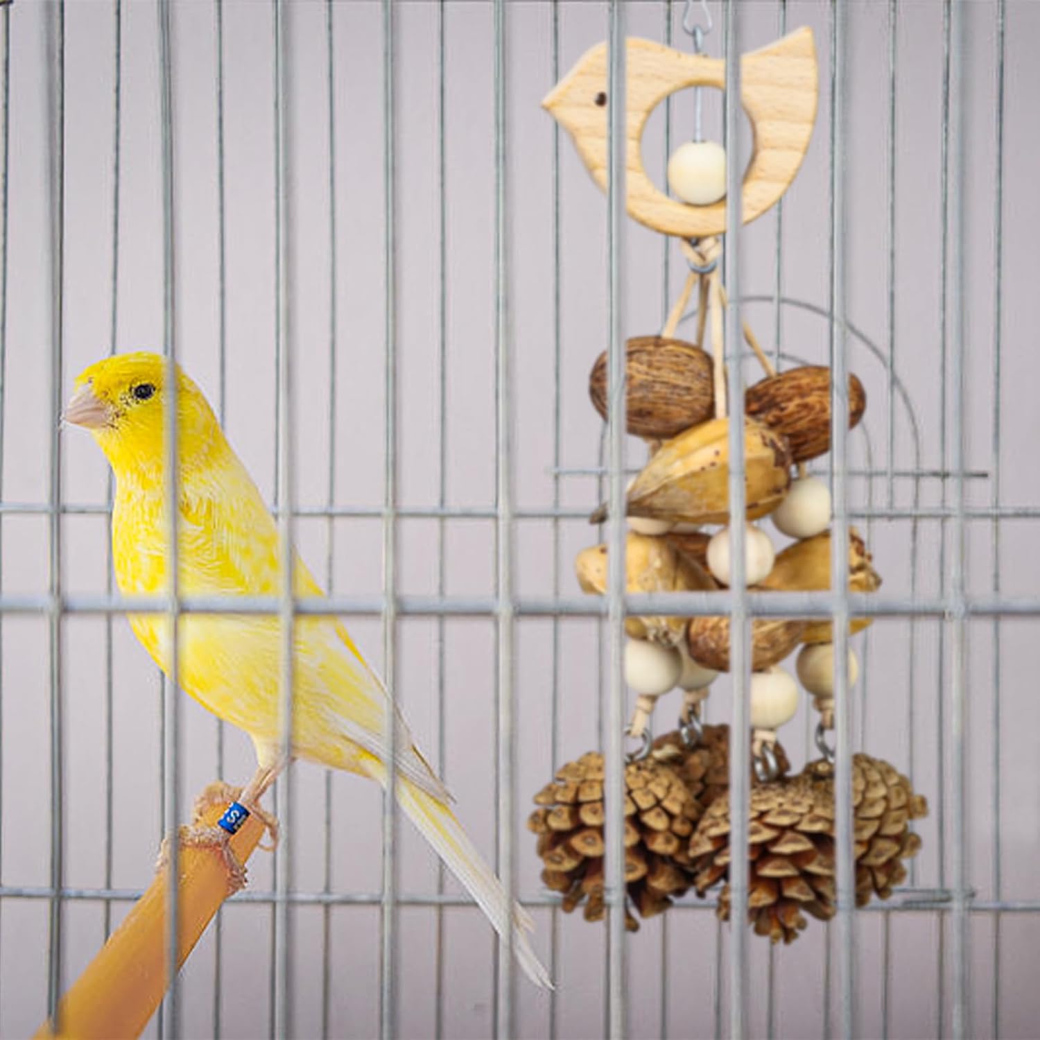 Bird Toys 3 Pack Parrot Toys Natural Bird Cage Accessories Shredded Foraging Supplies Suitable for Parakeets, Cockatiels, Conures, Lovebirds and Most Small to Medium - Happypetzone.online - Image 7