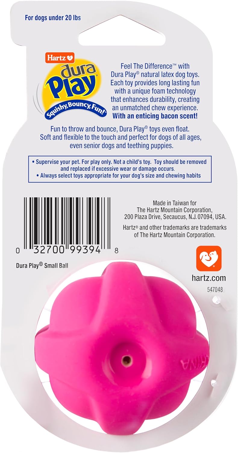 Hartz DuraPlay Bacon Scented Dog Toys, Small (Assorted Color) - Happypetzone.online - Image 9