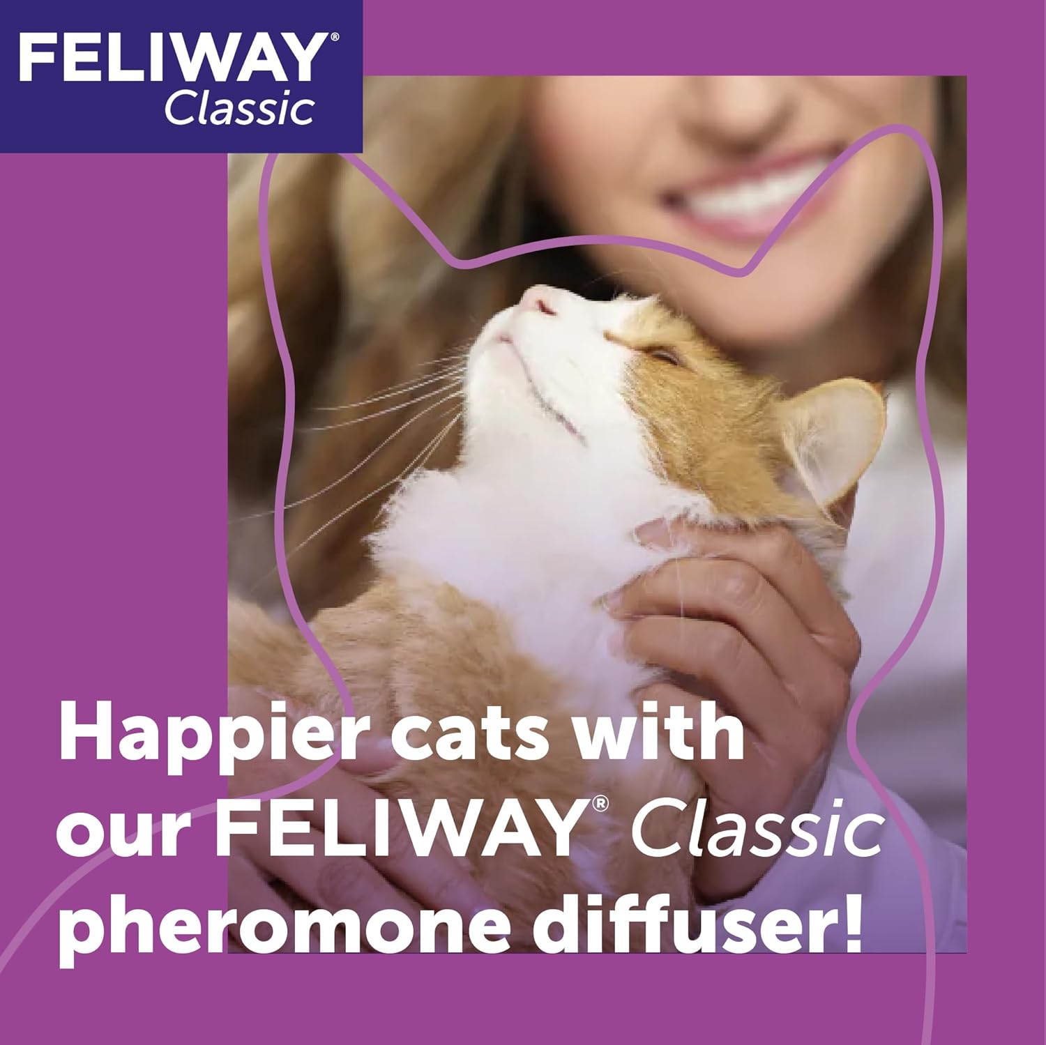 FELIWAY Classic 30 Day Cat Calming Plug In Pheromone Diffuser Starter Kit, 48ml - Helps Reduce Common Signs of Stress in Cats & Kittens, Enhanced Calming - Happypetzone.online - Image 3