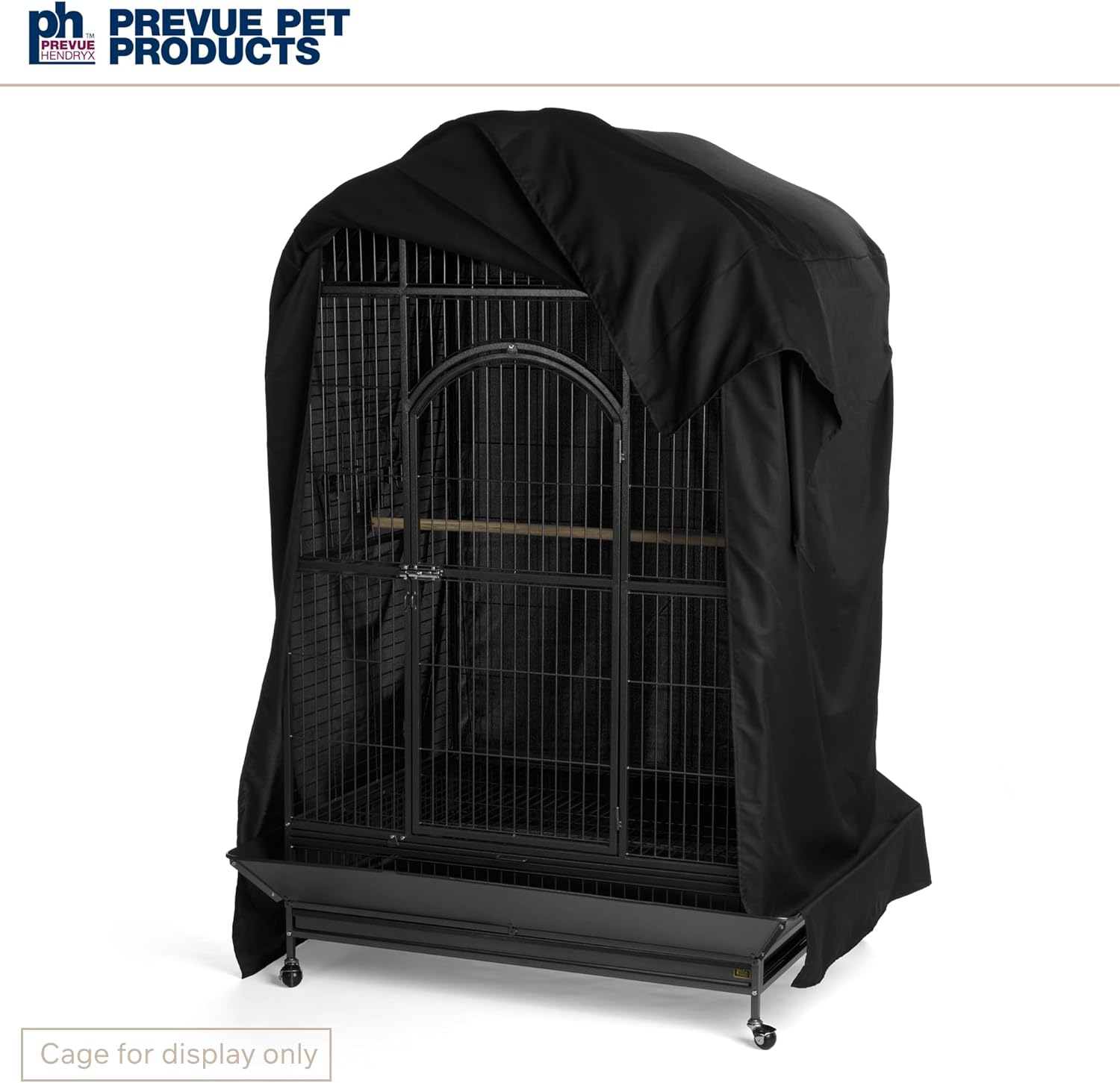 Prevue Pet Products Extra Large Bird Cage Cover - Good Night Cage Cover, Bird Accessories, Blocks Light, Breathable Nylon Fabric, Fits a Variety of Cage Sizes - Black, Size Extra Large - Happypetzone.online - Image 4