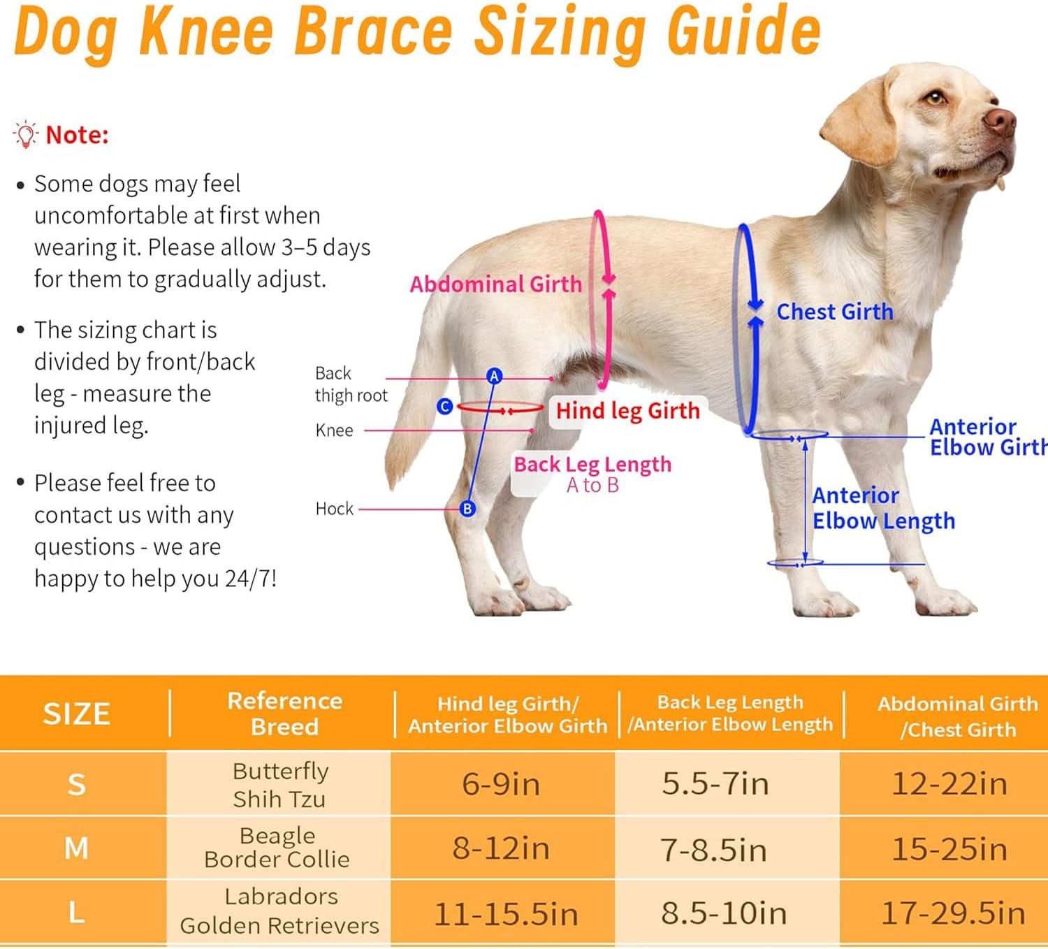 Dog Knee Brace for Torn ACL,Dog ACL Braces with Side Stabilizers,Adjustable Dogs Leg Brace Suitable for 4 Limbs,Dogs Hip Brace for Arthritis Relief, Joint Stability,Reduces Pain and Inflammation - Happypetzone.online - Image 7