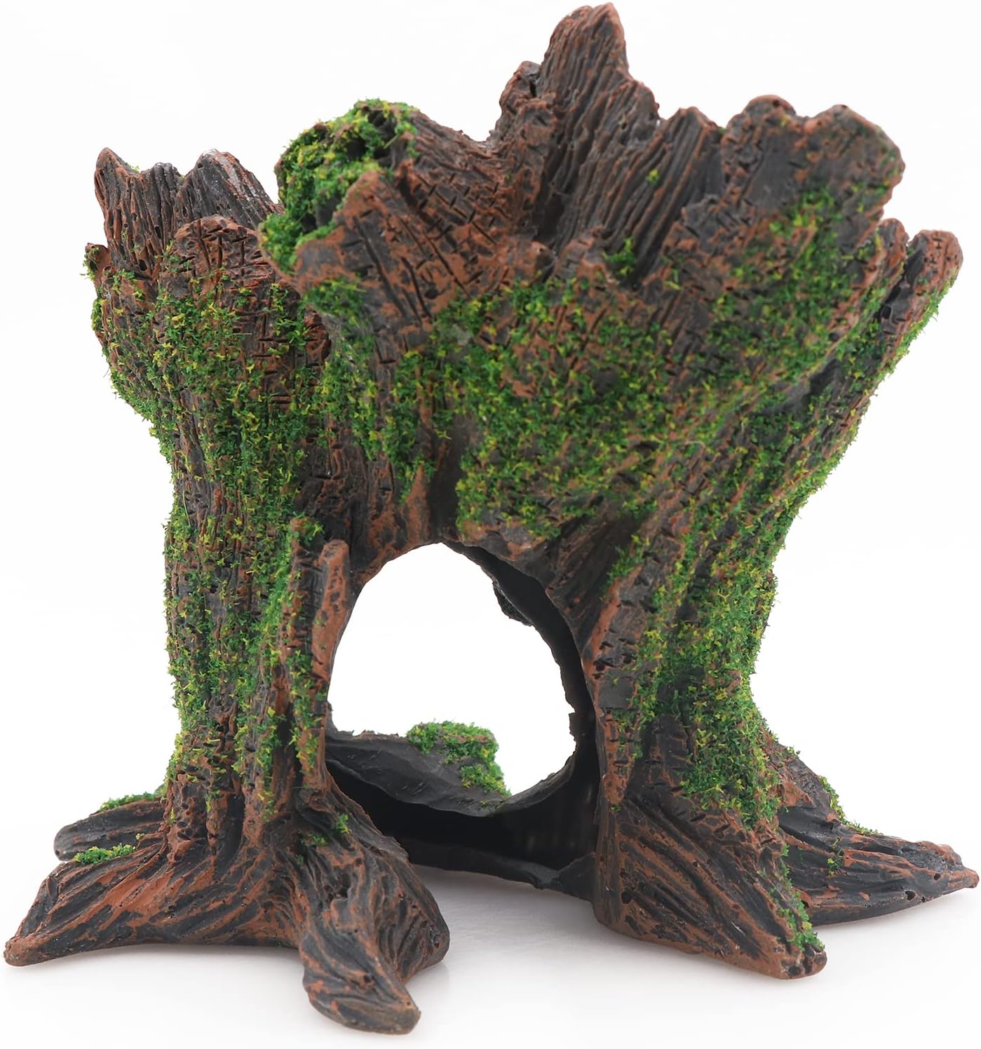 AQUA KT Aquarium Landscape Tree Stump Trunk Hollow Betta Cichlid Cave Rocks for Fish Hiding Tank Decoration Decorations - Happypetzone.online - Image 3