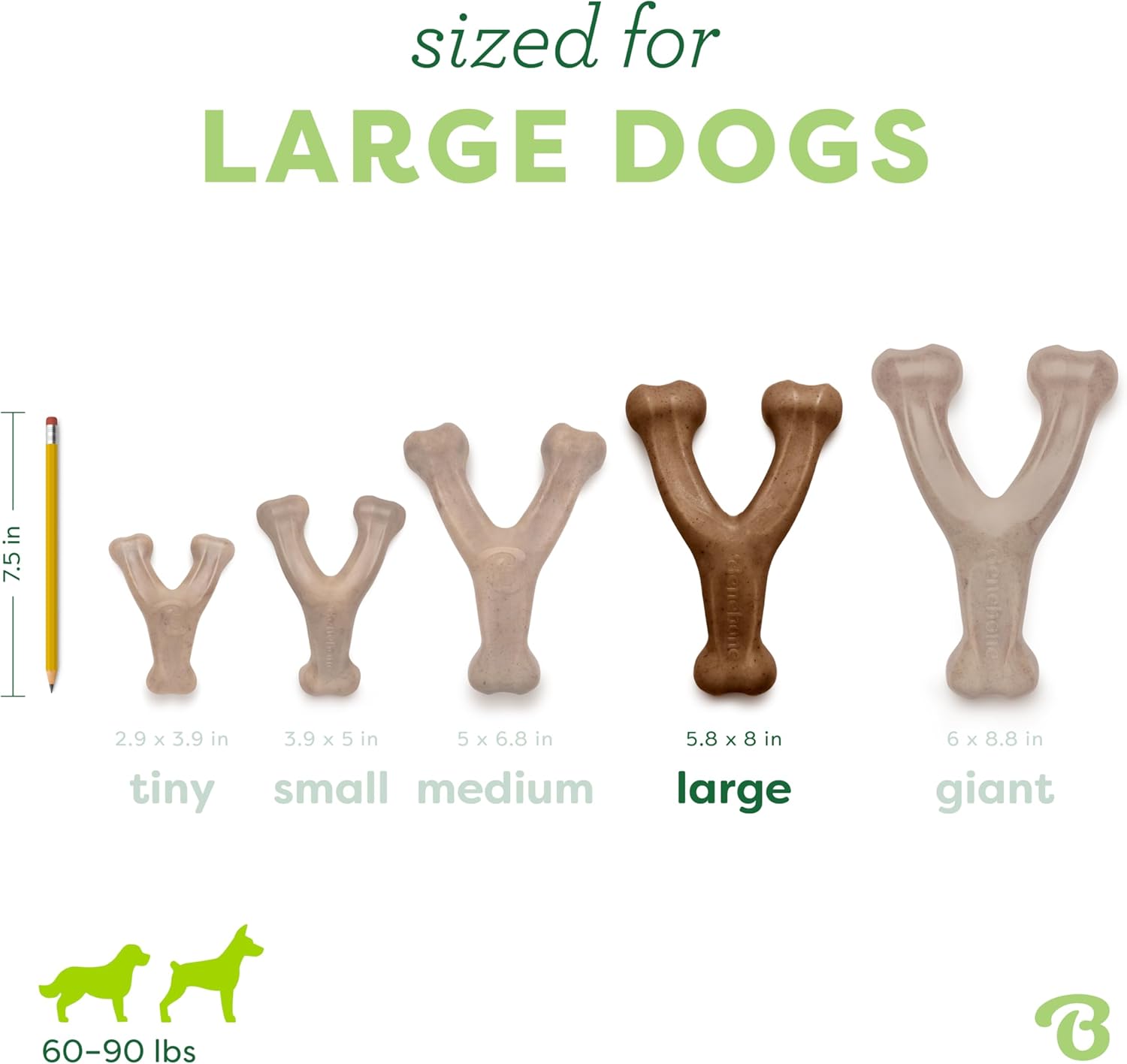 Benebone Wishbone Durable Dog Chew Toy for Aggressive Chewers, Made in USA, Large, Real Bacon Flavor - Happypetzone.online - Image 4