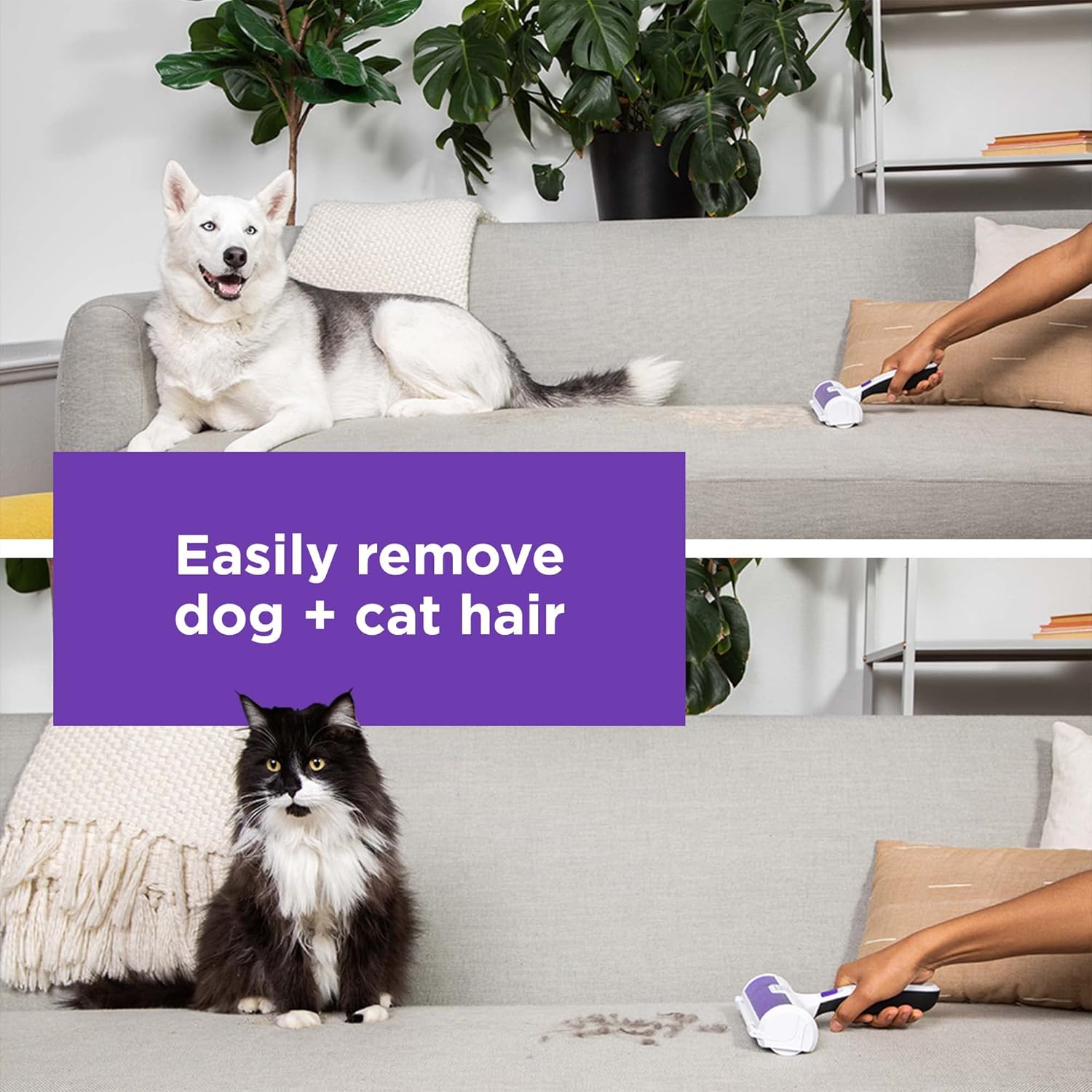 BLACK+DECKER Pet Hair Remover, Roller, Remove Dog Hair and Cat Hair Easily (HMSCT0001) - Happypetzone.online - Image 3