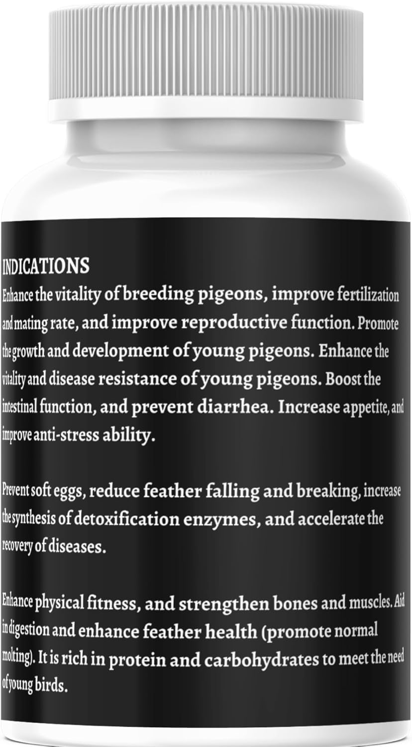 Treasure Pills for Pigeons – Fertility Support, Growth Booster & Immune System Enhancer – Natural Supplement for Racing, Breeding & Young Pigeons – Vitamins for Health & Performance - Happypetzone.online - Image 3