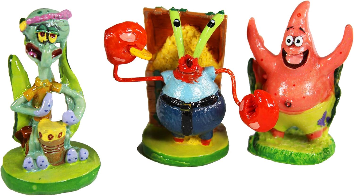 Penn-Plax Officially Licensed Spongebob 6 Piece Mini Aquarium Ornament Set – Great for Saltwater and Freshwater Tanks - Happypetzone.online - Image 3